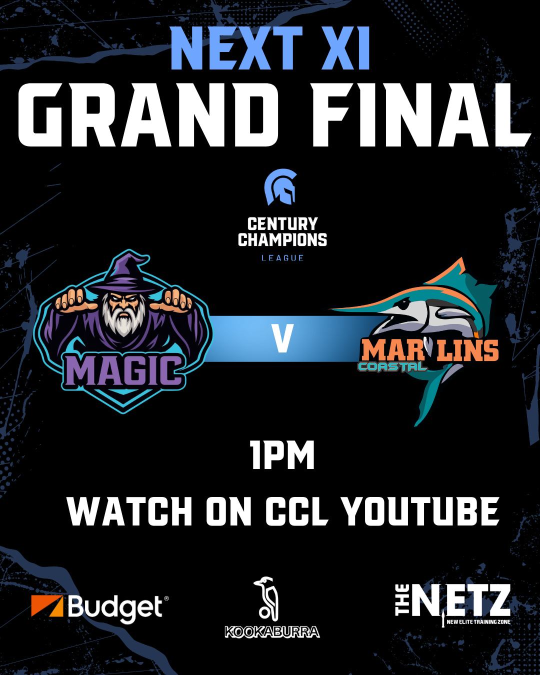NEXT XI Grand Final is decided!
Magic vs Marlins for the battle of Brisbane.
Watch on our YouTube channel - 1pm
https://www.youtube.com/@CenturyChampionsLeague