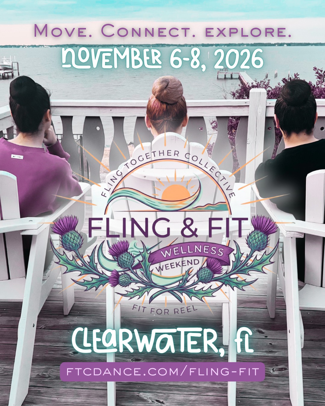 🚨 Prices go up in September!! Learn more about the weekend + register for your spot by clicking here 👉 https://www.ftcdance.com/fling-fit (link in bio)
If you're a dancer, teacher, parent, adult dancer, or just someone who loves being part of the highland community, we hope you'll join us in beautiful Clearwater, Florida...Nov. 6-8th 🤩
We'll dance. We'll move. We'll learn. We'll relax. We'll laugh. We'll connect.
And yes, there will be plenty of Highland dancing...but there will also be yoga, wellness activities, nature, a ceilidh, time to recharge, and opportunities to connect with people from all corners of our highland community.
We are also offering a Community Highland Workshop on Sunday, Nov, 8. Special rate for Pinellas County dancers and professionals
👉 link in bio