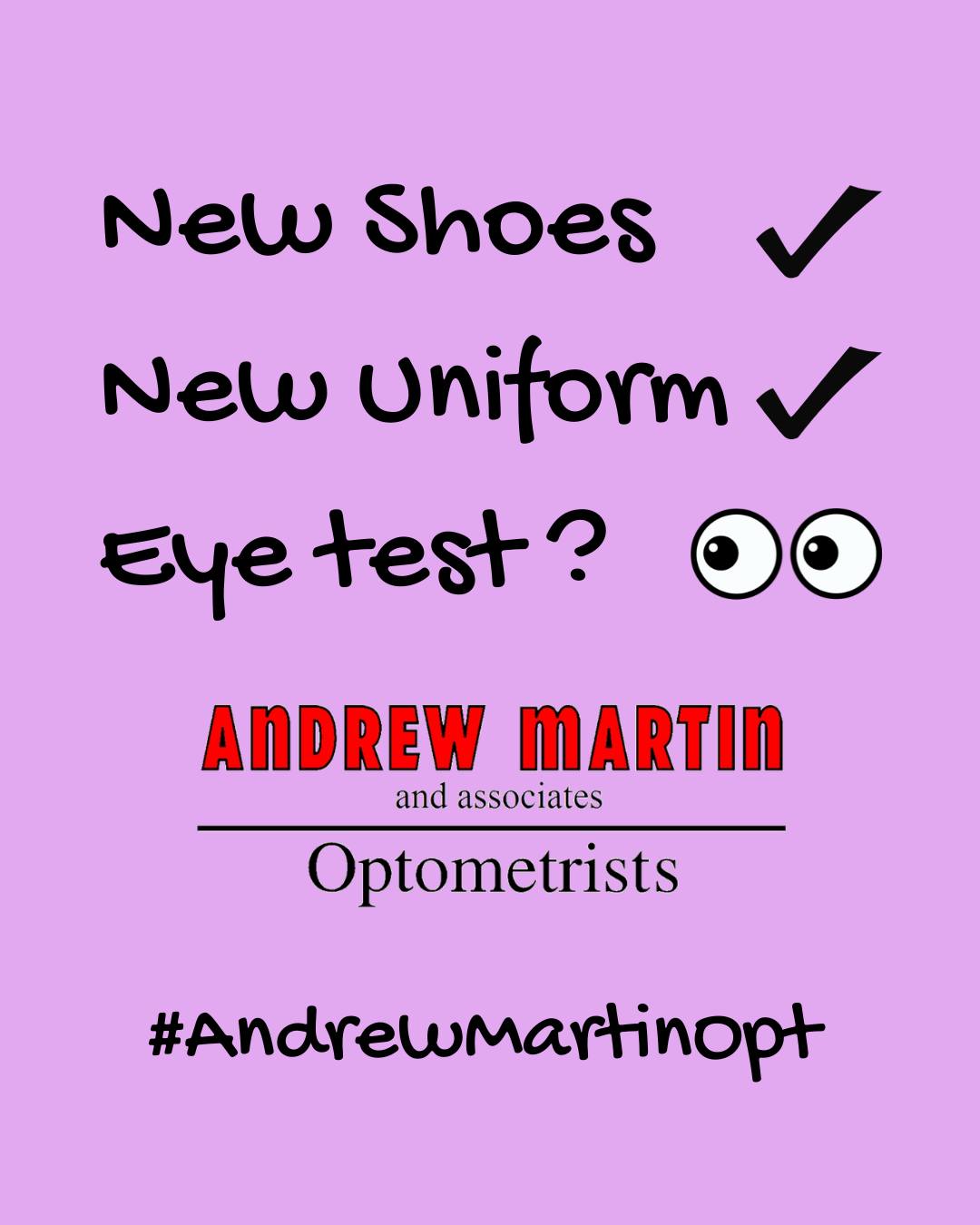 A routine eye examination can help children start the new school year with the confidence to see the board, read comfortably and enjoy learning.
#AndrewMartinOpt #BackToSchool #ChildrensVision #EyeHealth #SightCareLocal #Boldmere #MereGreen #SuttonColdfield