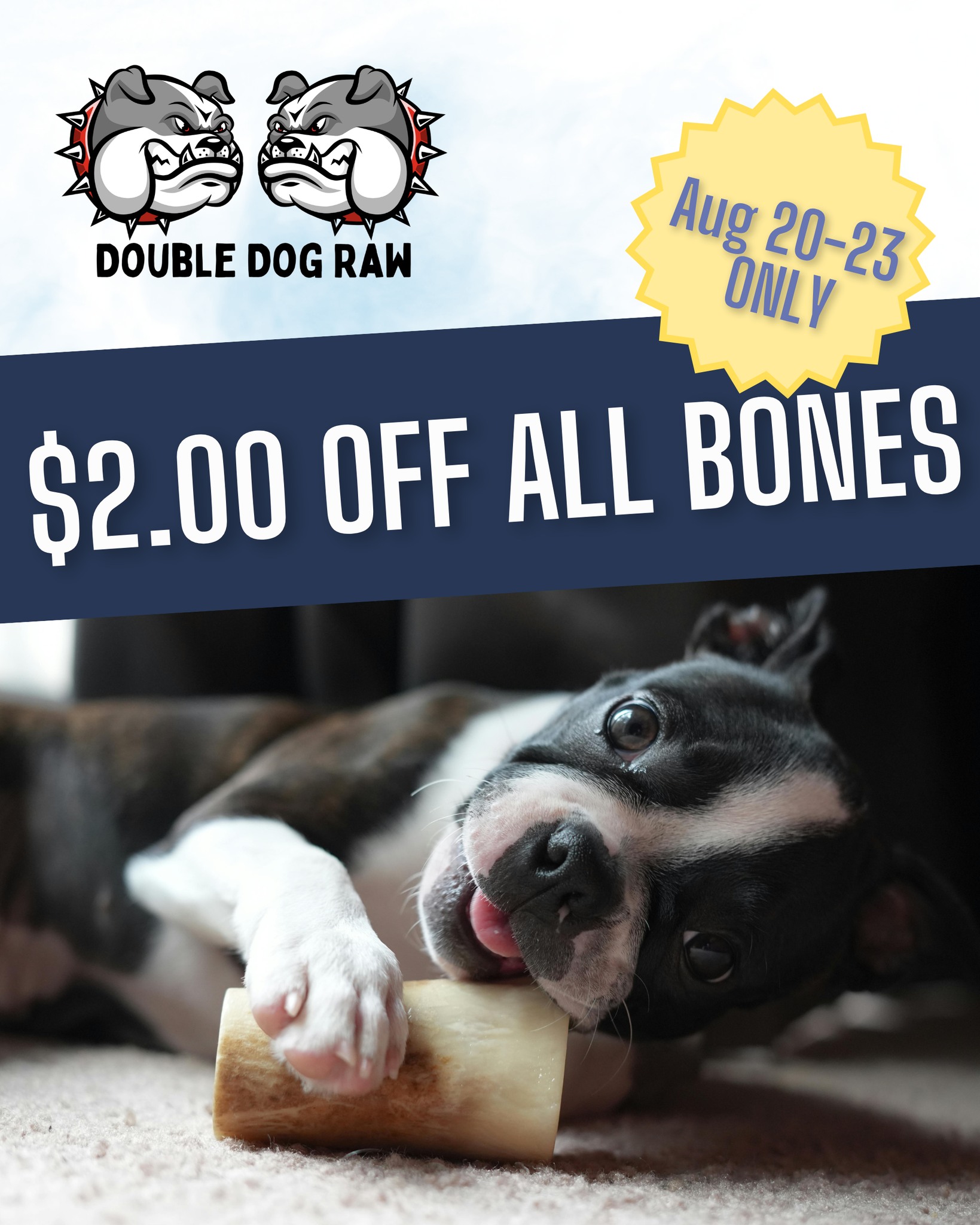 Don't miss it all DDR Bones are $2 off starting Thursday.