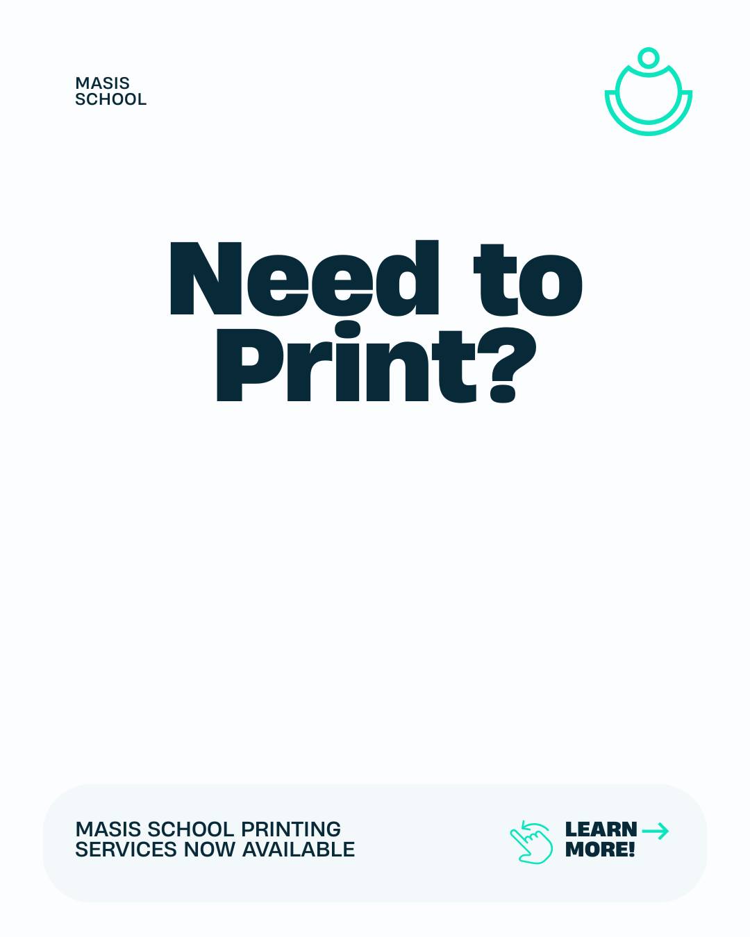🖨️💚 NEED SOMETHING PRINTED AT SCHOOL?
We’ve got you covered! Follow these simple steps to submit your printing request:
📩 STEP 1: SEND YOUR FILES
Email your PDF files or images to:
📧 abbott (at)masisonline.org
💵 STEP 2: CHECK THE PRINTING COSTS
▪️ Black & White Text — $0.10 per page
▪️ Black & White Text + Images / Images — $0.15 per page
▪️ Color Copies — $0.25 per page
▪️ Cardstock — +$0.25 per page (specify in text)
📍 STEP 3: PICK UP YOUR PRINTS
Stop by the Technology Room before 7:50 AM to pick up your printing.
⏰ Remember: Send your files ahead of time so your prints can be ready when you arrive!
💚 Easy. Quick. Ready for school!
#MASIS #MASISGriffins #Griffins #TheGreenMachine #StudentServices #SchoolPrinting #TechnologyRoom #SchoolLife