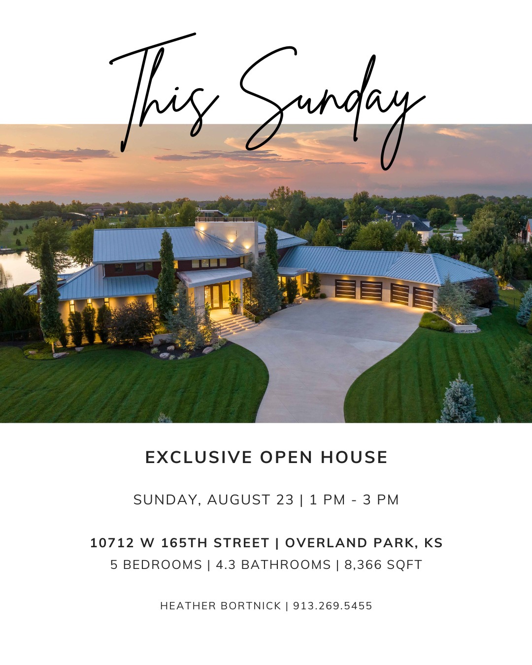 Seeing truly is believing. ✨ This Sunday brings you an exclusive opportunity to tour this exceptional estate.
Offered at $5,799,900, this custom-built home sits on approx. 1.5 beautifully landscaped acres overlooking a private, stocked lake. From the infinity-edge pool and resort-style outdoor living spaces to the chef’s kitchen, golf simulator, theater, fitness center and impeccable craftsmanship you'll see and feel at every turn.
✨ Exclusive Open House
📅 Sunday, August 23
⏰ 1–3 PM
💰 Offered at $5,799,900
Join us for a rare opportunity to tour this remarkable estate and experience the lifestyle for yourself.
#LuxuryRealEstate #LuxuryOpenHouse #FarmAtGarnetHill #KansasCityLuxury #LuxuryLiving #DreamHome #KansasCityRealEstate