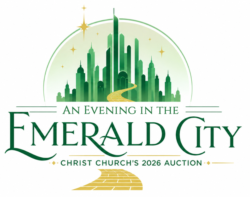 2026 Auction Assistance is Needed! How About YOU? Join the Intro Zoom Session in Half an Hour
Yes, it's early, but planning a great annual auction takes months, and we need help soon! As we gear up for our 2026 Annual Auction—A Night in the Emerald City—we need your energy, ideas, and enthusiasm to make it an unforgettable evening. An event like this takes a village, and we are looking for volunteers to help coordinate behind the scenes. Whether you have an hour a week to spare or want to take on a larger role, there is a place for you on the team, and we hope that you'll join us for a few minutes today at 11:00 a.m. - Email info@christchurchcolumbia for the link, or check this past Monday's "This Week on Zoom" email. This is a fantastic opportunity to meet fellow parishioners across generations and build lasting friendships within our church family. The auction, as many will attest, is a very creative, fun, and vital fundraiser for our church - the LARGEST fundraiser, in fact. It doesn't require much energy right now, but the more people we have, the easier the entire production becomes. If you're interested in helping, or just have questions, email auction@christchurchcolumbia.org, and we'll help you. Thanks!