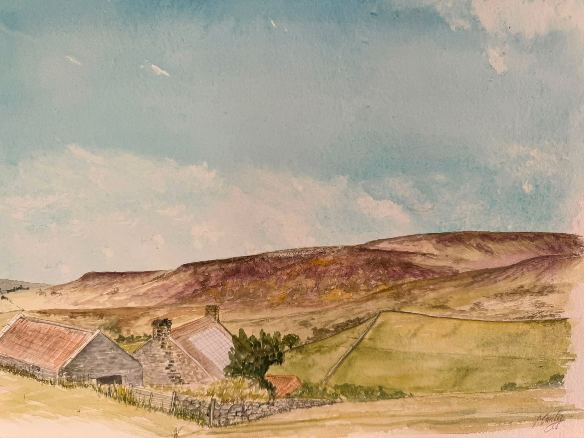 Another day another view. Well it would be if the rain wasn’t periodically horizontal, but it makes it hard to paint.
-
-
-
#summer #wild #northyorkmoors #yorkshire #ArtworkADay #cottagecore #painting #watercolour #watercolorpainting