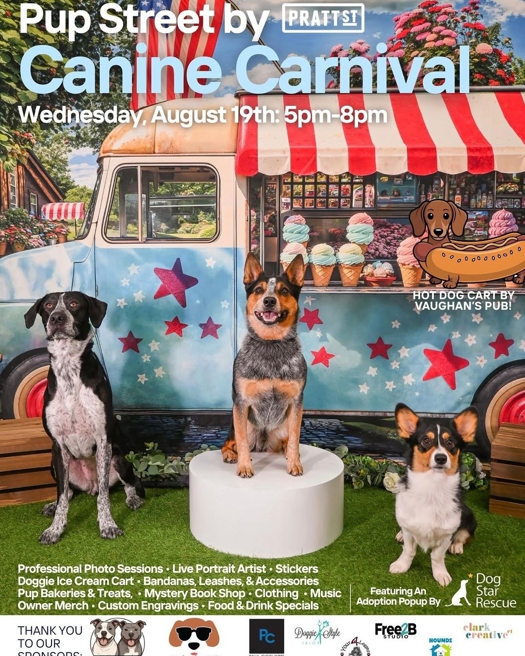 ๐พ๐ BARK N KRUMBLE IS HEADING TO PUP STREET! ๐๐พ
Tomorrow night, we're bringing all the tasty goodness to the Canine Carnival at Pup Street by Pratt Street in Hartford! ๐ถโค๏ธ
๐
Wednesday, August 19th
โฐ 5PMโ8PM
๐ Pratt St., Hartford, CT
Come enjoy an evening packed with games, water toys, bubbles, doggie ice cream, amazing vendors, music, raffles, giveaways, and adoptable pups from Dog Star Rescue! ๐ช๐พ
And of course, don't forget to stop by the Bark N Krumble table and stock up on your pup's favorite homemade treats! ๐ฆด๐
Bring your pups, bring your friends, and come make some memories with us! We can't wait to see all those happy faces and wagging tails! ๐๐
#BarkNKrumble #CanineCarnival #PrattSt #HartfordCT #DogEvent #DogFriendly #DogTreats #HomemadeDogTreats #ConnecticutDogs #CTDogEvents #ShopSmall
