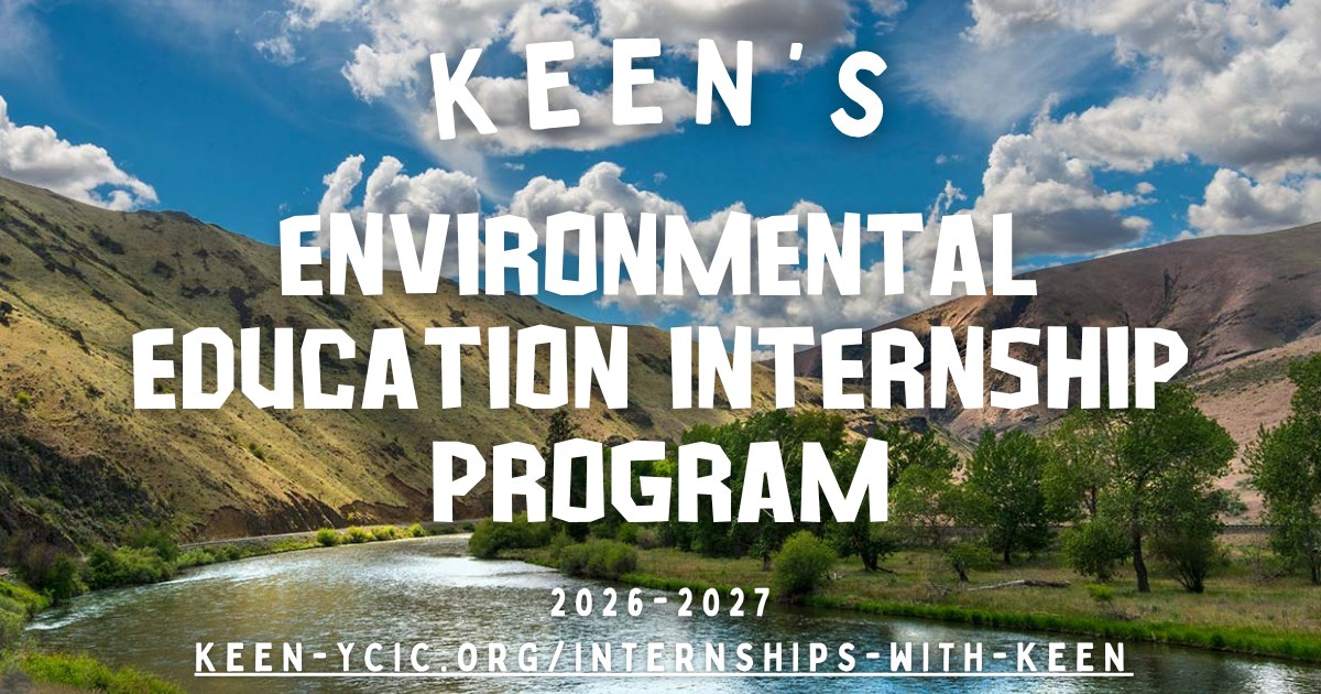 The future of conservation begins by investing in people.
The Kittitas Environmental Education Network (KEEN) is proud to launch the KEEN Environmental Education Internship Program, providing students with meaningful, hands-on experience in outdoor education, habitat restoration, environmental science, and nonprofit leadership. https://www.keen-ycic.org/internships-with-keen
This isn't an internship spent behind a desk.
Our interns teach children to discover the natural world, restore native habitats, collect scientific field data, lead outdoor adventures, develop environmental curriculum, and help build stronger, more connected communities.
Working alongside experienced environmental educators, interns become part of KEEN's mission to inspire stewardship through immersive outdoor learning experiences in the shrub-steppe, wetlands, forests, and rivers of Central Washington.
*these are unpaid internships, but KEEN will work with your faculty supervisors or teachers to secure school credits.*