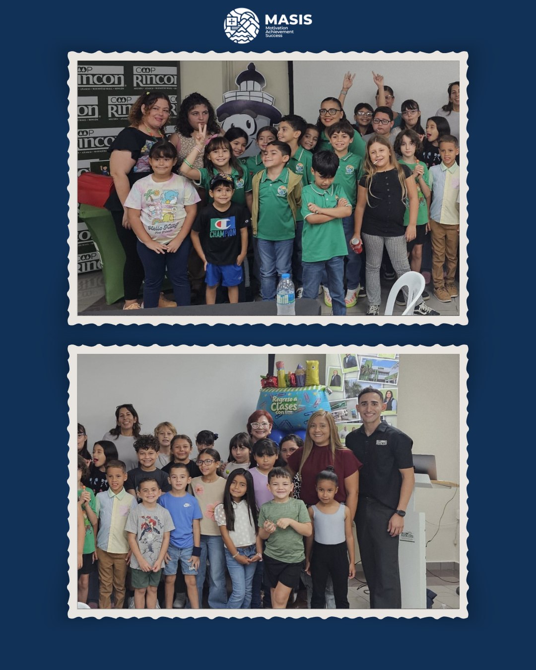 🤝✨ ¡Aprendiendo sobre liderazgo, cooperación y comunidad! ✨🤝
El sábado, 22 de agosto, nuestros estudiantes de tercer grado participaron en su primer taller, titulado “Asamblea Coop. Rincón”, llevado a cabo en las oficinas centrales de la cooperativa en el pueblo de Rincón. 🏦📚
Durante esta enriquecedora experiencia, los estudiantes tuvieron la oportunidad de conocer qué es una asamblea, cuál es su propósito y cómo se lleva a cabo, aprendiendo de manera práctica la importancia de la participación y la toma de decisiones en equipo.
A través de este club continuamos fomentando valores y destrezas esenciales como el liderazgo, la cooperación, el apoyo mutuo, el trabajo en equipo y el compromiso con la comunidad. 🌱💙
¡Felicitamos a nuestros pequeños líderes por comenzar esta nueva experiencia con tanto entusiasmo! 👏🦅
#MASISSchool #LiderazgoEstudiantil #Cooperativismo #AprendiendoJuntos #GriffinPride