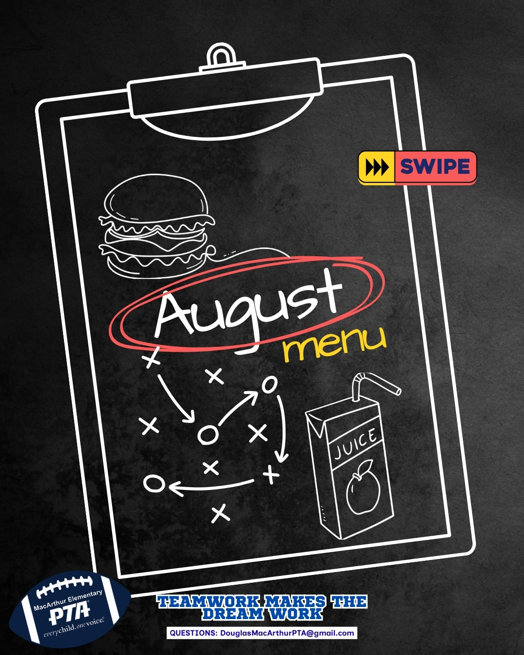 ๐ LUNCH LINEUP: AUGUST ๐
School is back and our lunch crew is ready to kick off the new season! ๐๐
This monthโs starting lineup includes Chicken Nuggets, Cheeseburgers, Cheese Quesadillas, Pizza, Mini Corn Dogs and more. And Augustโs Farm to School MVP is PEACHES! ๐
๐ฅฃ Breakfast + lunch available
๐
Meals are FREE for all students
๐
August 25โ31
Fuel up, MacArthur. Weโve got a winning school year ahead! โค๏ธ๐ค๐
Menus are subject to change without notice.