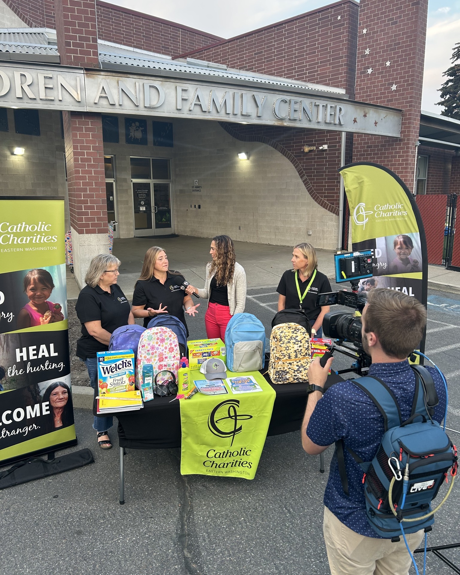 Thanks to 4 News Now for stopping by this morning to chat about our Backpacks for Hope event tonight!
Swing by today, Tuesday, August 18, 6-7:30 p.m. at 24 W. 5th Ave 🎒
#backpackdrive #backtoschool #CCEW #feedhealwelcome