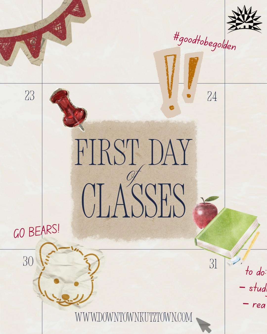 Happy first day of classes Kutztown students! You are going to have a fantastic fall semester!
#goodtobegolden #kutztownuniversity #kutztown #offcampushousing #studenthousing #eaglepointmanagement #livehowyouwantto #downtownkutztown #propertymanagement