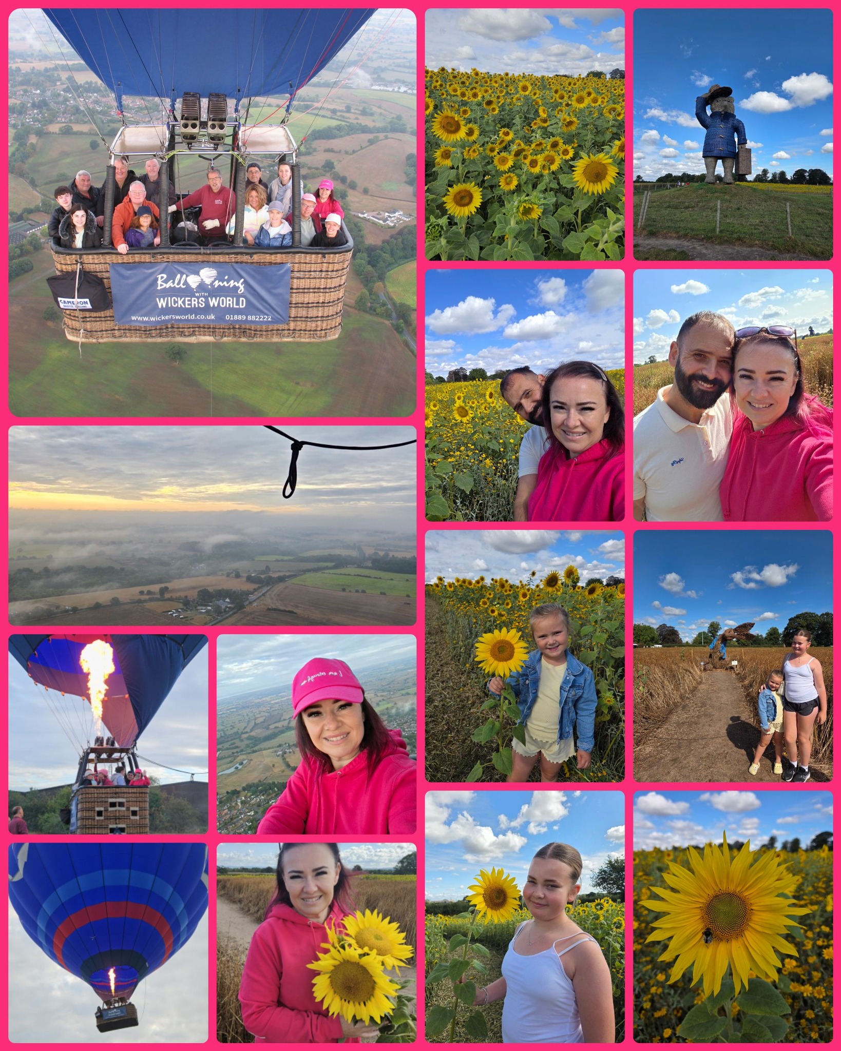 Started my day in the sky in a hot air balloon...
Followed by sunflower picking at snugburys.... 🌻 🌻
