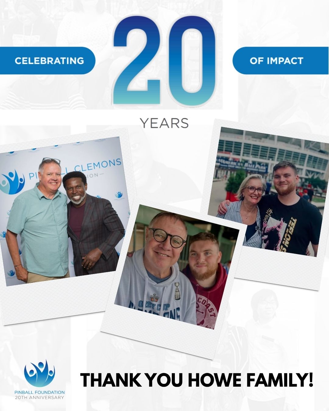 Impact Made Possible Together 💙
As we continue to celebrate our 20th anniversary, we’re recognizing the incredible people and families who have helped make our mission possible along the way.
A heartfelt thank you to the Howe Family for your longstanding support and dedication to our mission over the past 16 years!
In honour of this milestone, the Howe Family is generously donating $22,000 in recognition of our 20th Anniversary. This contribution includes $20,000 from the Howe Family, along with an additional $2,000 personal donation from Liam Howe.
We are so incredibly grateful to have the Howe Family as part of our Foundation’s history and for your continued investment in the future of young people in our community.
