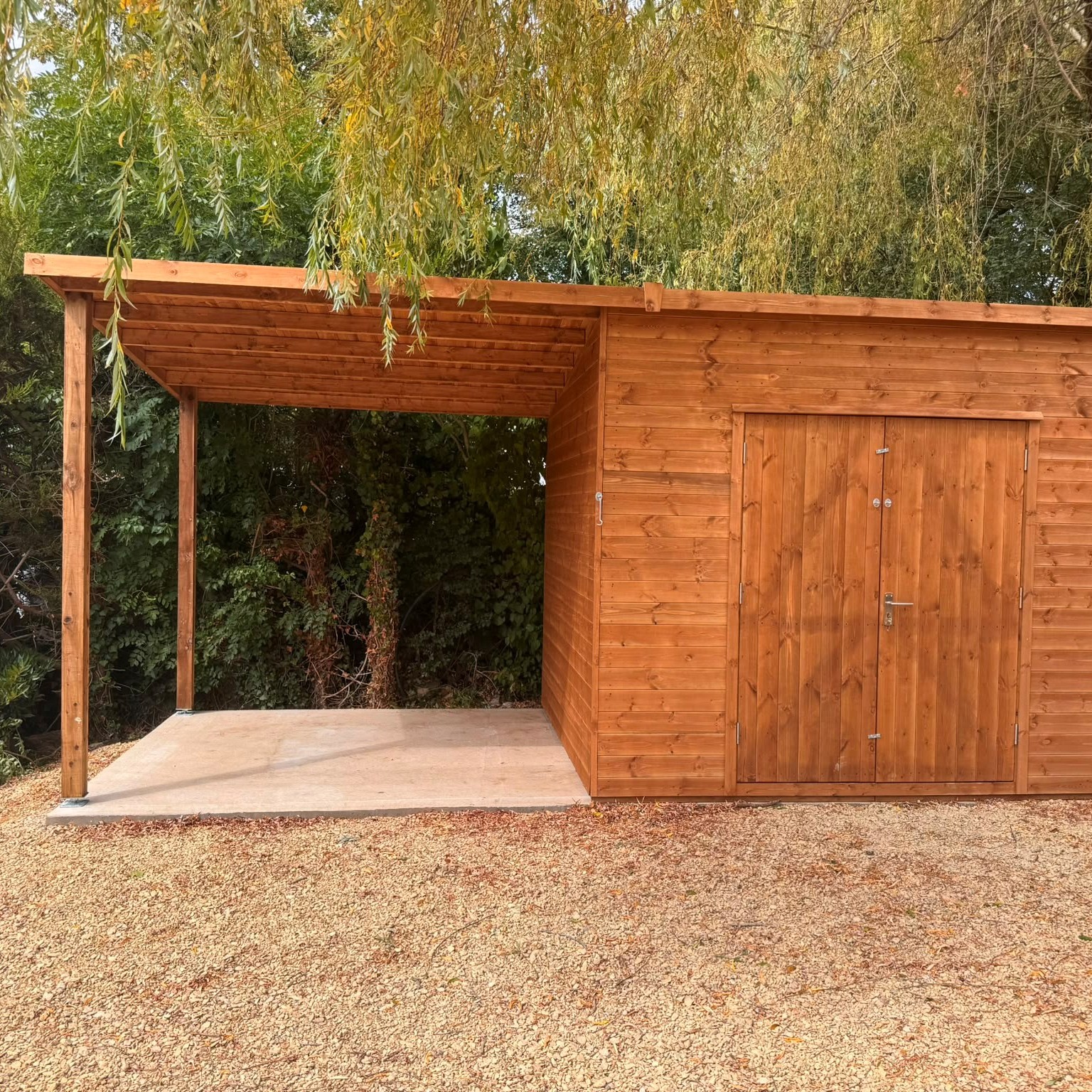 5.5m by 2.5m Shed/Lean to
TGV Cladding
Concrete base
Double doors
Wooden posts
Opening windows
Mortice lock & Butt hinges
📞01935 891007
📨sales@halstocksheds.co.uk
🌐https://www.halstocksheds.co.uk/