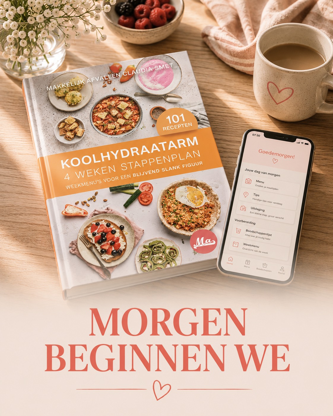 Morgen is het zover. 🎉
Geen laatste maaltijd.
Geen “vandaag mag ik nog alles eten.” 😉
Geen stress.
We gaan morgen gewoon beginnen.
Zorg dat je boodschappen voor je eerste dagen in huis zijn, leg je boek klaar en check nog even of je in de app kunt.
Vanaf morgen nemen we je dag voor dag mee.
Je hoeft niet vier weken perfect te zijn.
Je hoeft alleen maar aan Dag 1 te beginnen. 💗
Community 💬
Wie is er klaar voor? Laat hieronder een 💗 achter, dan weten we wie morgen samen aan de start staat! #afvallenzonderdieet #28dagenchallenge #makkelijkafvallen #samenafvallen #gezondgewicht #koolhydraatarm #koolhydraatarmeten #gezonderecepten