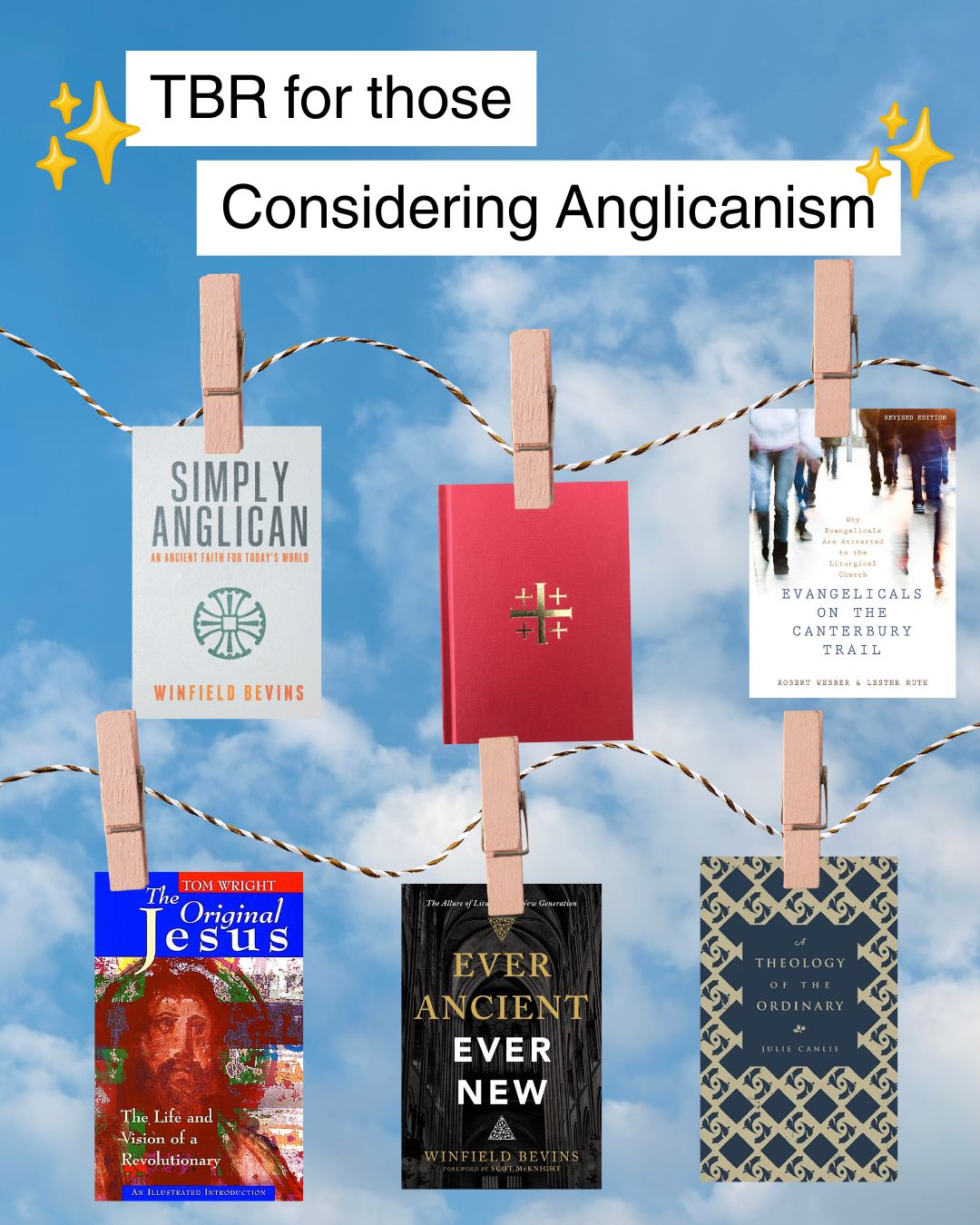 Thinking about becoming Anglican? Here are the books our Priests recommends you add to your "To Be Read" list. 📚 #tbr #reading