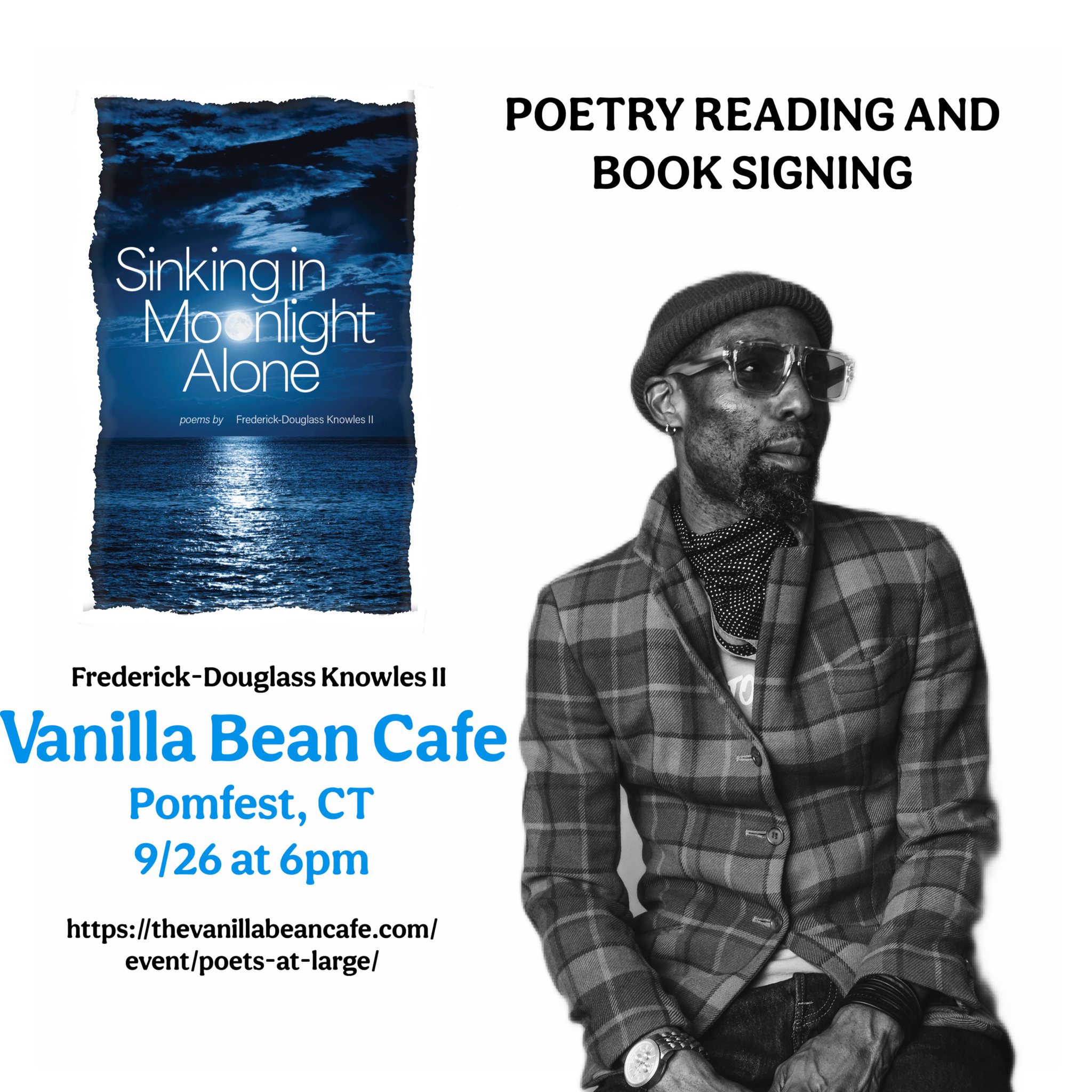 Join #WoodhallPress #author Frederick-Douglass Knowles II for a #poetryreading featuring his #newbook SINKING IN MOONLIGHT ALONE! More information via link in bio. @freedomdouglass
#poetry #poems #mustread #mentalhealth #religion #addiction #isolation #poetrycollection #summerrelease #newbook #newrelease #authorevent