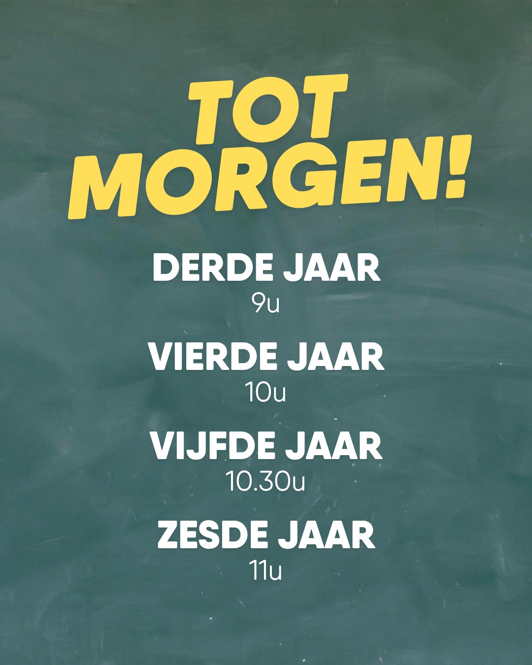 Morgen is het zover, dan begint het nieuwe schooljaar. We verwachten de leerlingen van het derde jaar om 9u, van het vierde om 10u, de vijfdes komen om 10.30u en de zesdes sluiten aan om 11u.
Tot morgen! 😍
#ikbeneenatheneeër #fieroponsgo #atheneumbrugge #impact