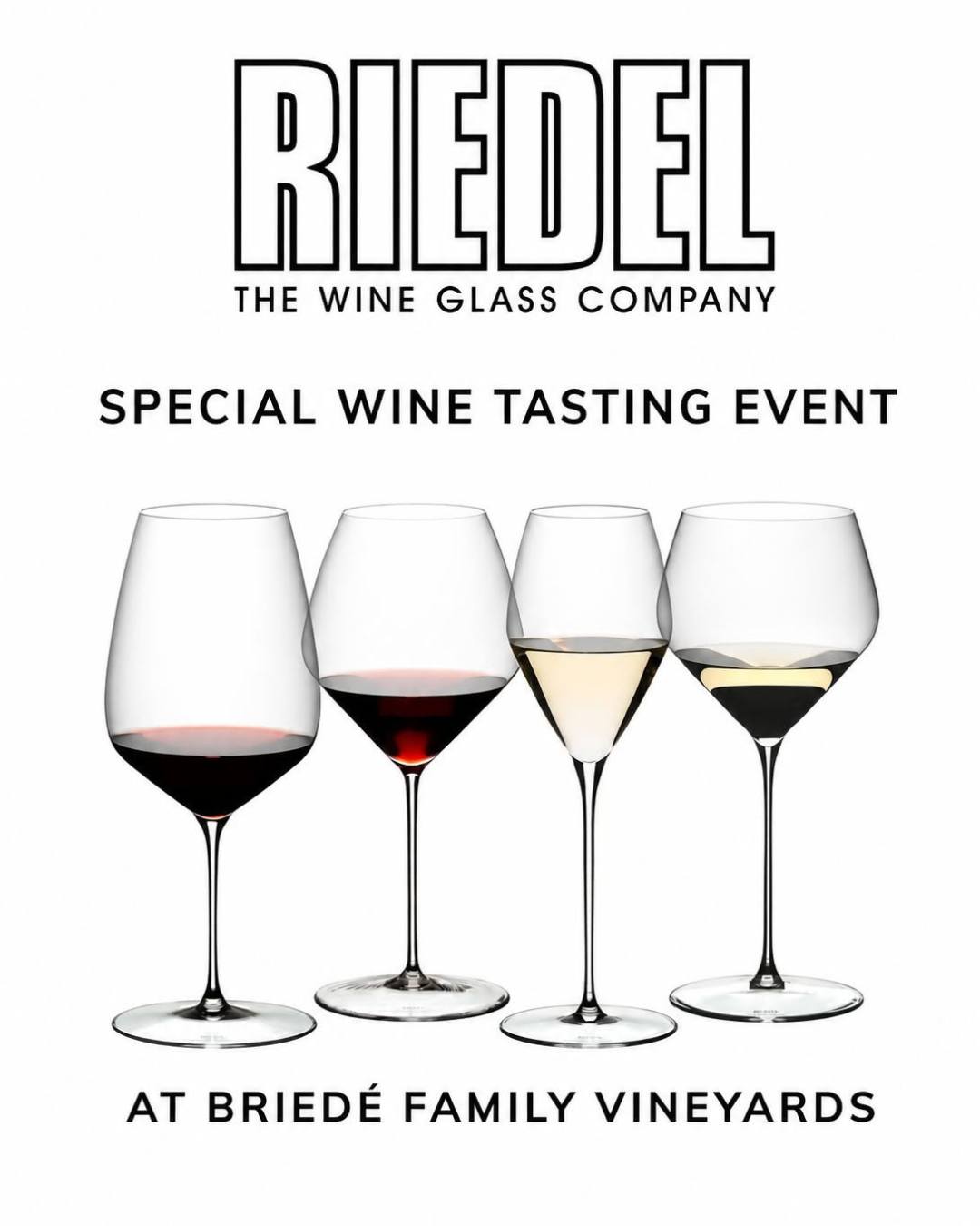 Discover how the right glass can transform your wine experience at our Riedel Glassware Tasting. Guests will sample two Briede Family Vineyards wines — one red and one white — using Riedel’s world-renowned glasses, designed to enhance the aroma, flavor, and enjoyment of each varietal.
Get your tickets:
https://briedevineyards.orderport.net/product-details/0445/august-29th-2026-riedel-wine-tasting-event
#reide #SummerAtTheVineyard #ShareABottle #WinchesterVA #ShenandoahValleyWine
