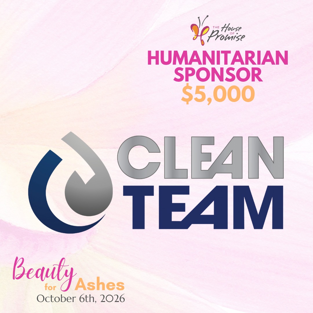 Community investment has the power to change lives.
Today, we are proud to recognize @cleanteamusa as a 2026 Beauty for Ashes Humanitarian Sponsor.
Their generous support helps The House of Promise continue providing long-term residential care and trauma-informed support for women survivors as they work toward healing, stability and independence.
Thank you!
Beauty for Ashes
Tuesday, October 6, 2026
6:30 PM - 9 PM
Crowne Plaza Hotel Lansing West, Lansing, MI
(LINK IN BIO) https://www.eventbrite.com/e/2026-beauty-for-ashes-fundraiser-gala-tickets-1997153759657