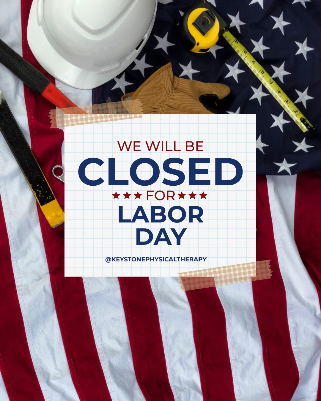 🇺🇸 Labor Day Weekend Reminder!
As you head into the holiday weekend, a quick reminder that Keystone Physical Therapy will be closed Monday, September 7, in observance of Labor Day.
We hope you have a safe and relaxing weekend filled with time to recharge, enjoy the outdoors, and maybe sneak in a little movement, too! ☀️
We’ll see you when we return!
#LaborDay #LaborDayWeekend #KeystonePhysicalTherapy #BrookfieldWI #KeystonePT