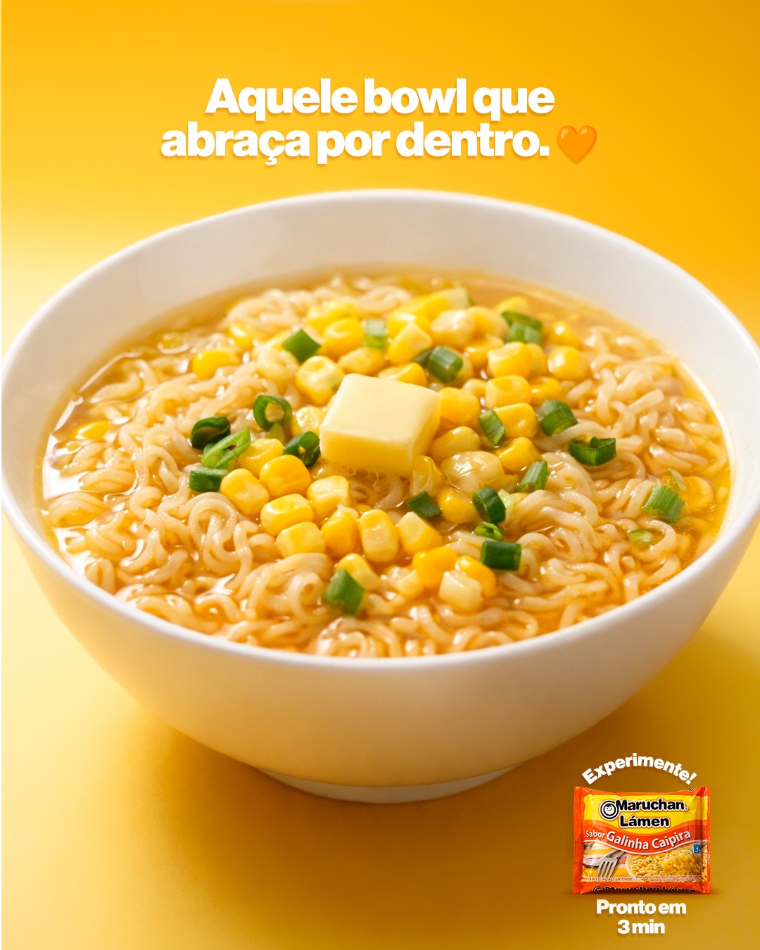Não tem nada melhor do que pegar o clássico Maruchan Lámen sabor Galinha Caipira e dar aquele toque especial de conforto: milho, cebolinha e um quadradinho de manteiga derretendo no caldo bem quentinho.
O resultado é um caldo ainda mais cremoso, encorpado e inesquecível em apenas 3 minutinhos! 🤤🧈🌽
Salva esse post para testar essa combinação aí na sua casa e conta pra gente: qual é o seu ingrediente favorito para turbinar o lámen? 👇
#MaruchanBrasil #MaruchanLamen #GalinhaCaipira #ComfortFood #Ajihen #LamenCremoso #MomentoMaruchan #Praticidade #AqueleAbraço