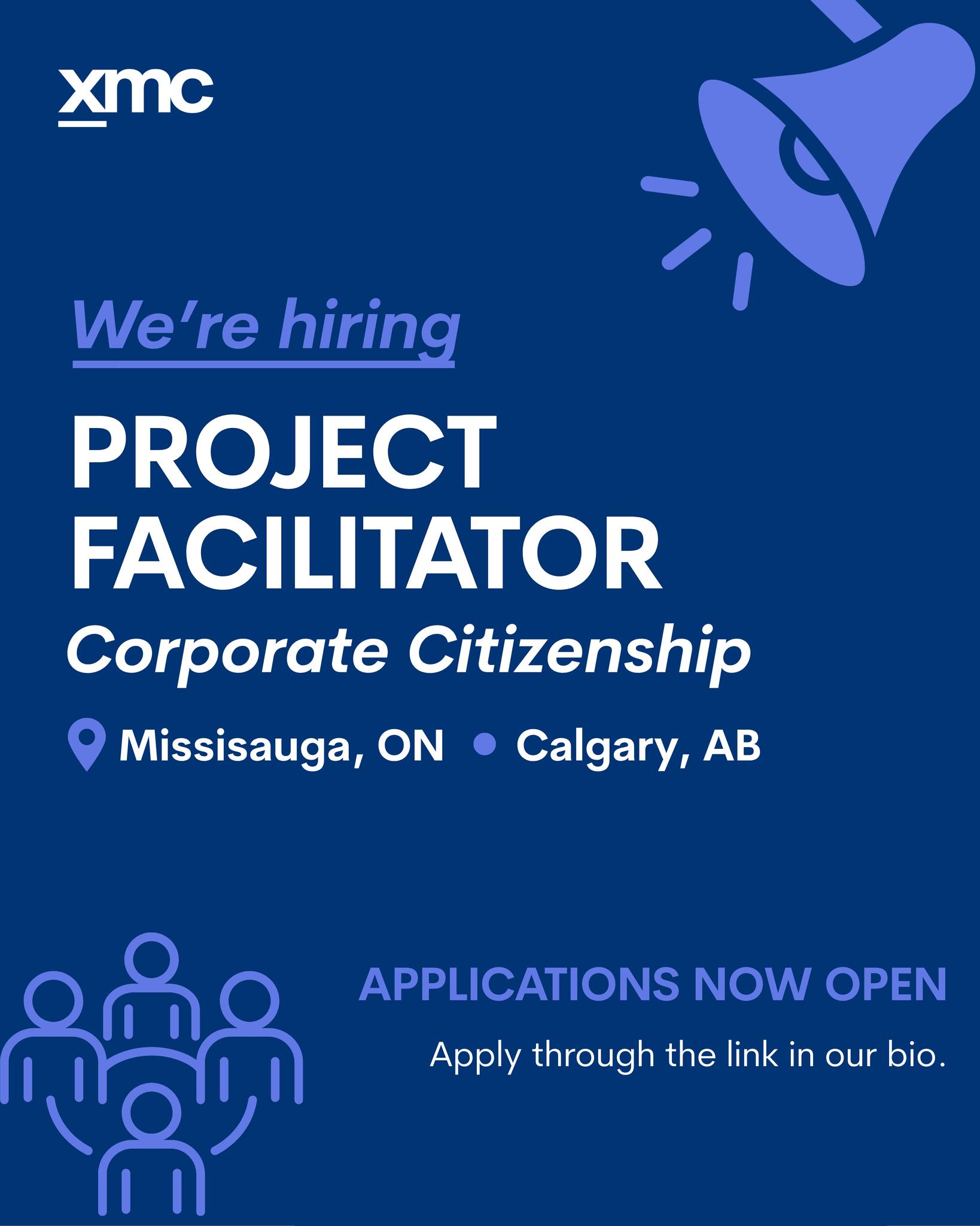We’re Hiring!
At XMC, Experience is Everything, and exceptional experiences start with exceptional people.
We’re growing our Corporate Citizenship team and are currently hiring a Project Facilitator in Mississauga or Calgary.
If you’re highly organized, detail-oriented, and energized by coordinating projects, collaborating with multiple teams, and bringing meaningful initiatives to life, we’d love to hear from you.
Click the link in our bio to view the full job description and apply today.
#eXperienceIsEverything #ExperientialMarketing #WereHiring 