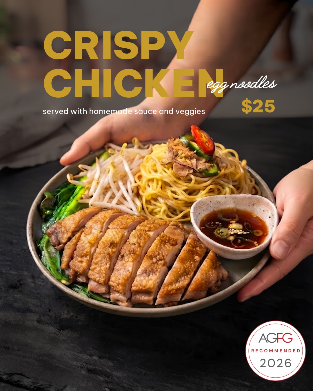Have you tried our new dish yet? 👀🍜🍗
Our Crispy Chicken Noodles are crispy, delicious and packed with flavour, served with soy sauce, fresh bean sprouts and bok choy. 🤤