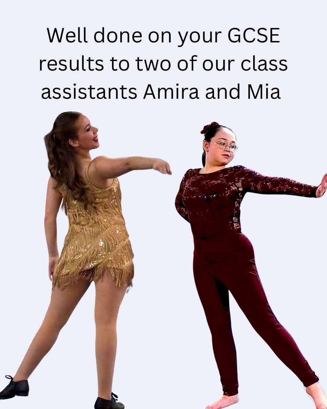 Congratulations to you both. You worked so hard and we are proud of you. Good luck for your chosen college courses in September. X