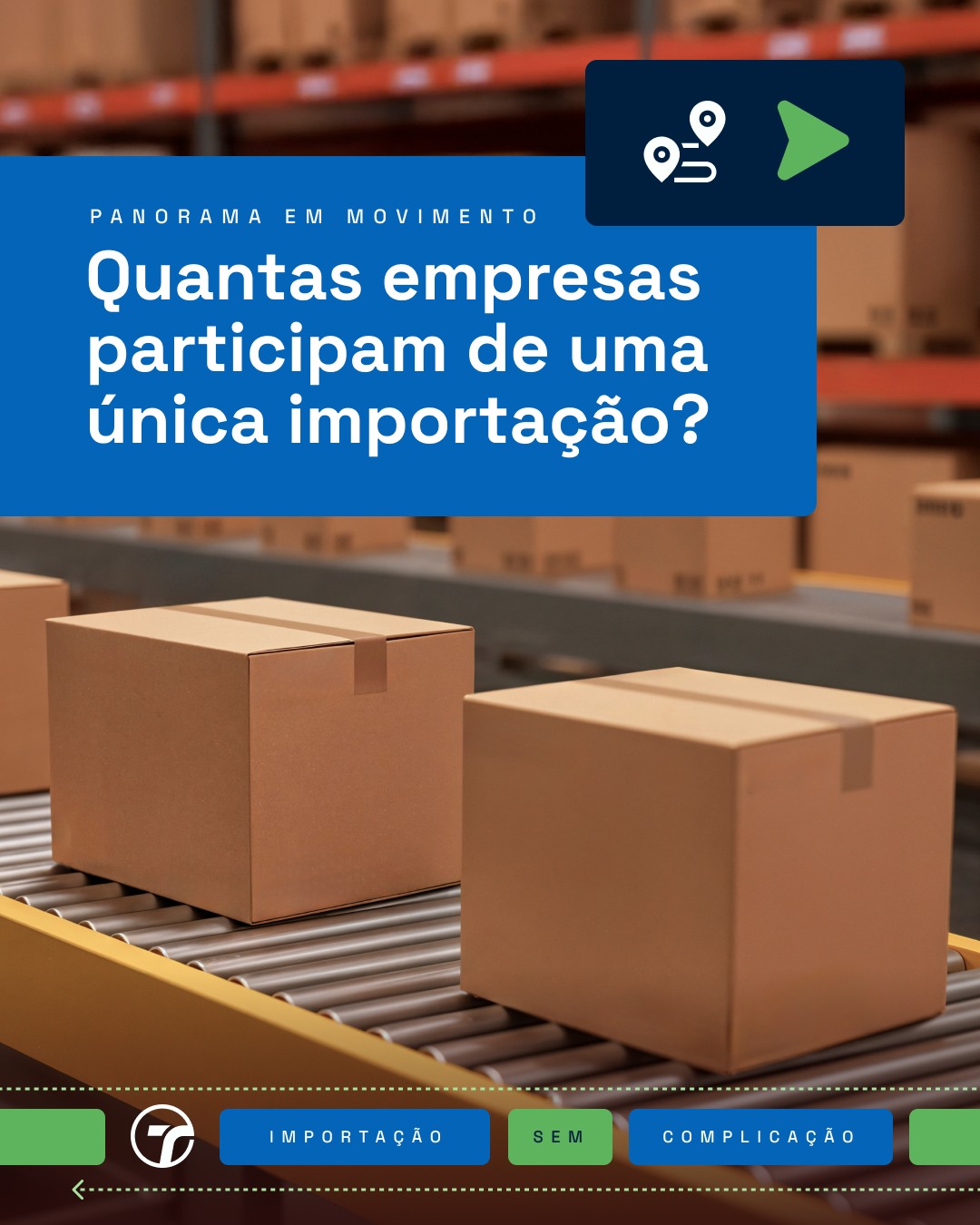 Você já parou para pensar em quantas empresas estão envolvidas para que uma única importação aconteça?
Do fornecedor no país de origem até a chegada da mercadoria ao destino, existe uma grande cadeia trabalhando nos bastidores: agentes de carga, transportadores, terminais, despachantes aduaneiros, órgãos anuentes e muitos outros participantes.
Cada um tem um papel essencial e cada etapa precisa estar conectada para garantir mais eficiência, previsibilidade e controle à operação.
Siga a Transit BR para conhecer mais sobre os bastidores que movem a logística internacional.