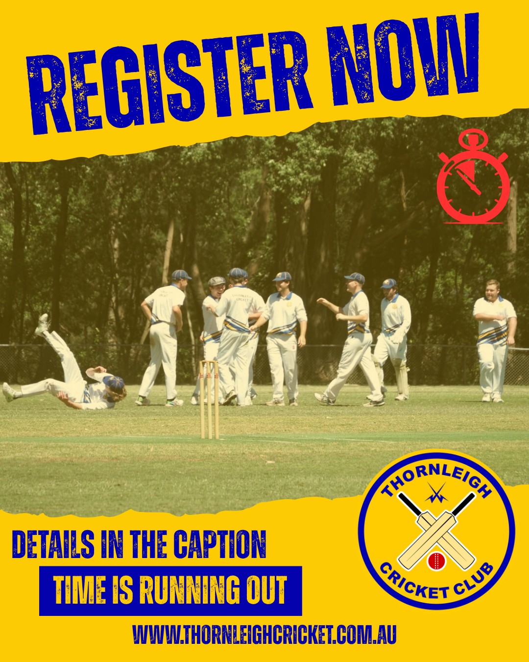 π Cricket season is almost here! π₯
β° Time is running out to register! Donβt miss your
chance to get on the field, be part of the action, and
make this season one to remember.
We are still looking for junior and senior players to join
our teams π
βοΈCRICKET BLAST
βοΈ U10 MIXED
βοΈ U8/9 GIRLS
βοΈ SENIORS
Visit the link in our bio or link below:
https://www.thornleighcricket.com.au/register
πππ
Thanks as always to our Major Sponsor:
@alto_mitsubishi_pennant_hills
and our Community Partners:
@magpieswaitara
@allenandsheppard
@scooda.creativehub
.....for your huge support of local community cricket.
#PlayCricketforThornleigh #ThornleighCricket
#SummerSport #Cricket #Thornleigh
@cricketnsw
@cricketaustralia
@playcricketau
@hkhdca
@thornleighsportsclub