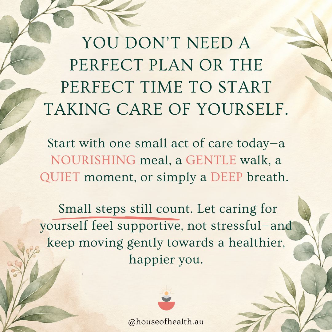 Taking care of yourself doesn’t have to begin with a full schedule or a big lifestyle change. It can start with one simple choice that supports your wellbeing today.💗
Choose what feels manageable, move at your own pace, and remember—small, consistent acts of care can gently lead you towards a healthier and happier life. 🌿
#smallstepsmatter #StartWithSelfCare #GentleSelfCare #DailyWellbeing #dailywellbeing #healthyhabits #healthyhabitsdaily #positivemorning #PositiveMornings #MorningMotivation #MindfulLiving #mindfulliving #HealthierHappierYou #healthierhappieryou #SelfCareJourney #selfcarejourney #wellbeingsupport #houseofhealthclinic
