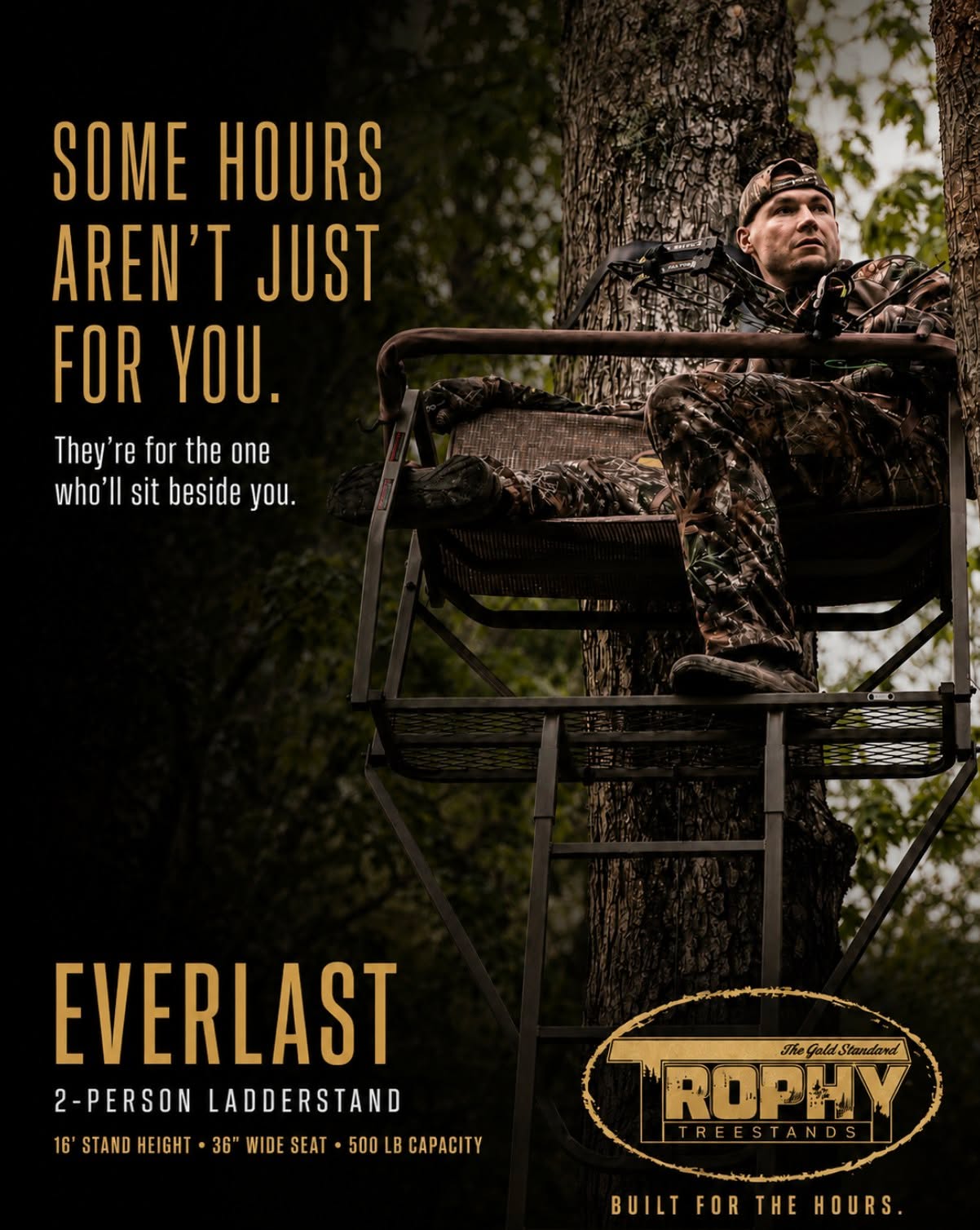 Some hours aren’t just for you.
Dad was out here yesterday.
And the morning before that.
And probably a few mornings before he’ll ever admit to.
Not because he was waiting on his buck.
He was watching.
Learning where they were moving. What time they came through. Which trail they were using. Where they disappeared into the timber. Where they showed up again.
Putting in the hours after work. Sitting. Scouting. Learning that piece of woods well enough that when the right morning came, he’d know exactly where his kid needed to be.
Because maybe this year isn’t about your buck.
Maybe it’s about their first one.
Their first season where it all comes together.
Their first morning sitting beside Dad, knowing they’re exactly where they need to be.
Their first story they’ll tell for the rest of their life.
And someday, they may never know how many mornings Dad sat there alone to make that one morning possible.
But Dad will.
Trophy Tree Stands
Built for the Hours.
#TrophyTreeStands #BuiltForTheHours #Everlast #TreeStandHunting #DeerHunting #WhitetailHunting #HuntingTradition #HuntingFamily #HuntingMemories
