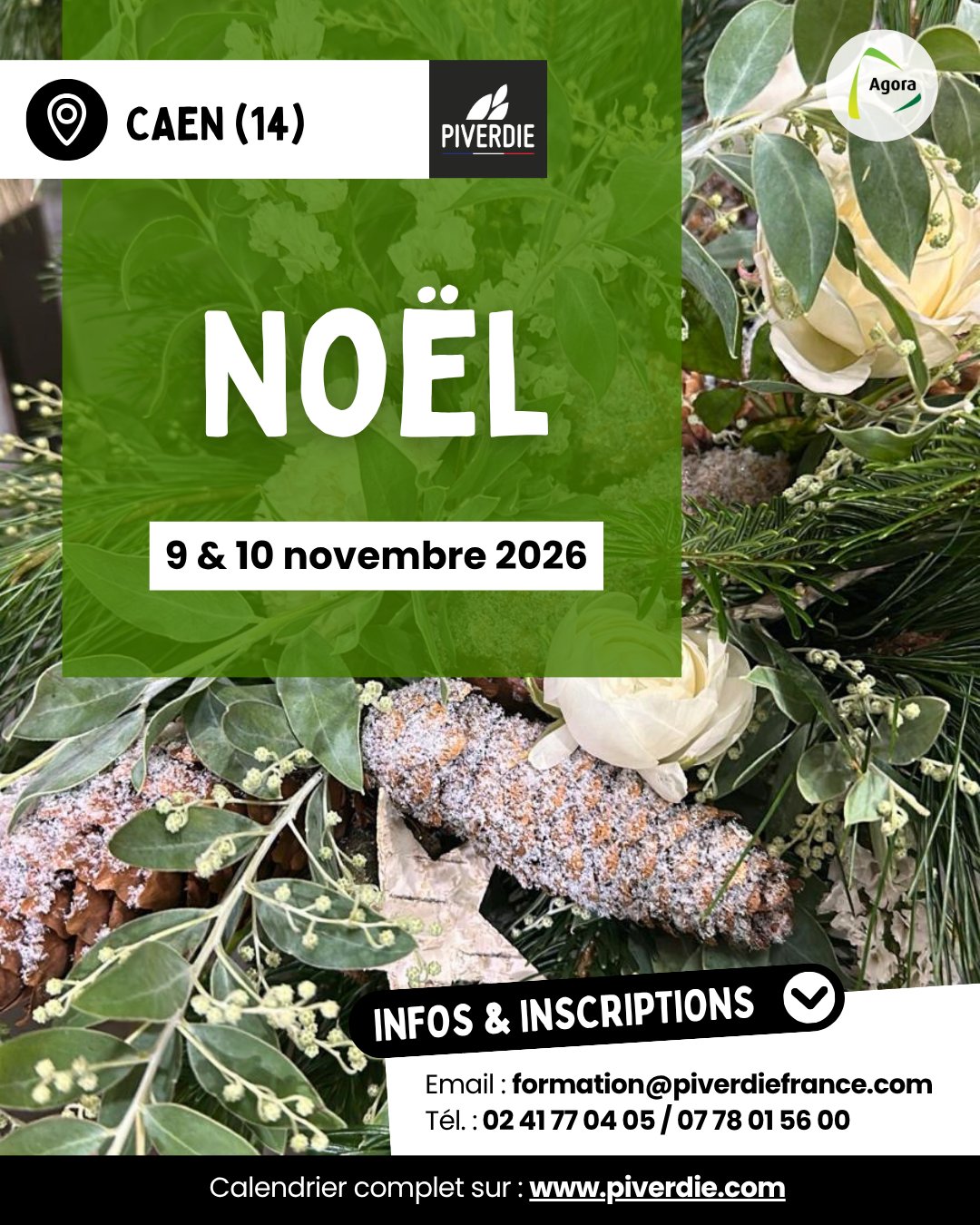 Stage NOËL CAEN – préparez vos fêtes de fin d'année ✨🎄
Noël approche, et c'est maintenant que tout se prépare : une gamme commerciale pensée en amont, des techniques renouvelées, des structures anticipées pour tenir le rythme du jour J sans stress. C'est exactement l'objectif de ce stage.
🎄 Stage Noël – 9 au 10 novembre
Infos & inscriptions
📞 02 41 77 04 05 | 07 78 01 56 00
📧 formation@piverdiefrance.com
🌐 https://forms.gle/XGvEPE7d245uisjT8
En partenariat avec @agoragroup_
#Piverdie #FormationFleuriste #Caen #ArtFloral #Noël2026