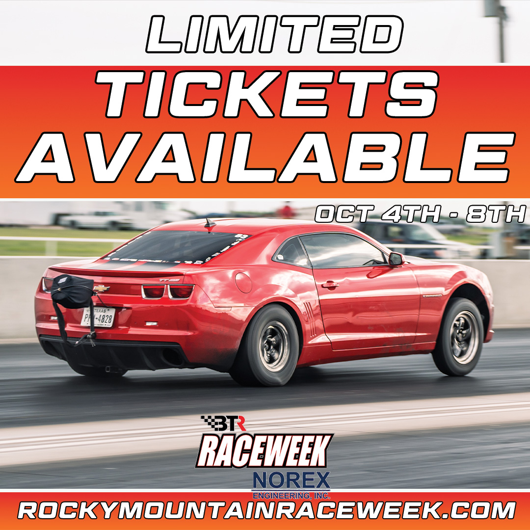 Only a few driver spots left! π¨β±οΈ
Tech cards for Norex Engineering Race Week Presented by Brian Tooley Racing are officially down to the wire for October 4thβ8th! If you want to stage up and test your machine, don't wait until the gates close. Head over to rockymountainraceweek.com right now to secure your driver ticket before we're 100% sold out!
#rockymountainraceweek #rmrw #norexengineering #briantooleyracing #dragracing