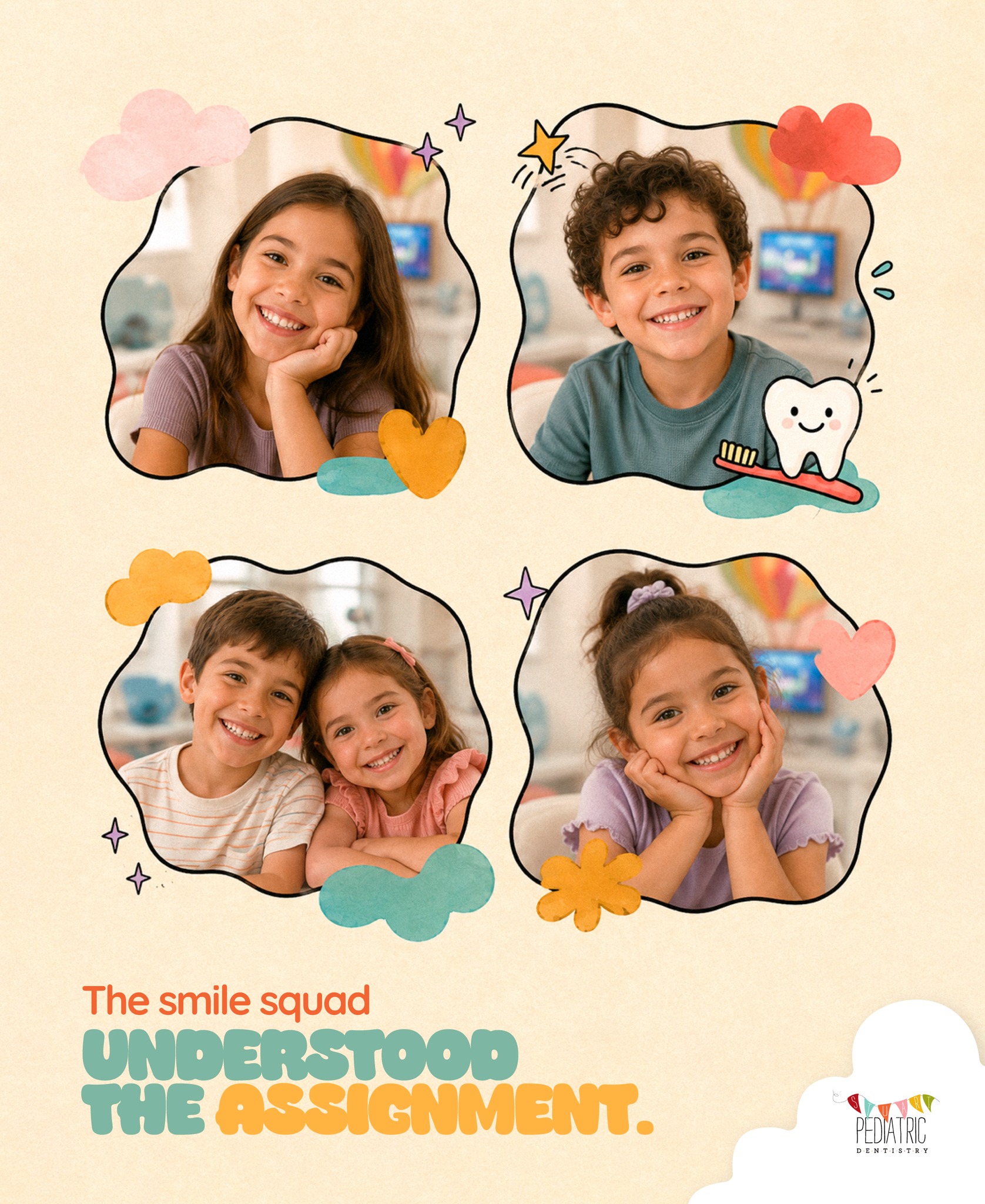 The assignment: show up, be yourself, and bring your best smile.
The Smile Squad? Absolutely nailed it. 😎✨
From first visits to growing smiles, we love making dental care feel like something kids can actually look forward to.
🦷 Ready to join the squad?
Book your child’s visit at stuartpediatricdentistry.com
#StuartPediatricDentistry #SmileSquad #PediatricDentistry #StuartFlorida #TreasureCoast #KidsDentist