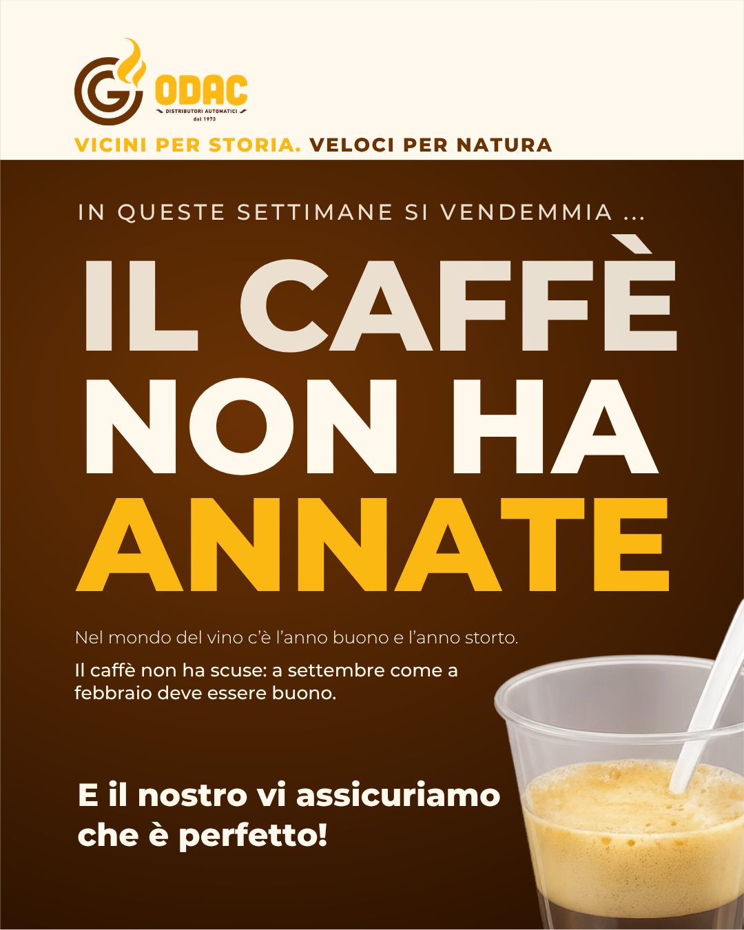 Nell’Alessandrino è tempo di vendemmia. E per tante aziende del territorio significa anche giornate più lunghe, squadre più numerose e pause più brevi.
È proprio quando il lavoro accelera che anche l’area break deve riuscire a stare al passo.
Per noi essere vicini alle aziende del territorio significa conoscerne anche i ritmi e organizzare rifornimenti e assistenza di conseguenza.
Scopri i nostri servizi per le aziende dell’Alessandrino:
https://www.odac.it/
Odac Srl – Vicini per storia. Veloci per natura.
#OdacSrl #Vending #Alessandria #Monferrato #BassoPiemonte #Vendemmia2026