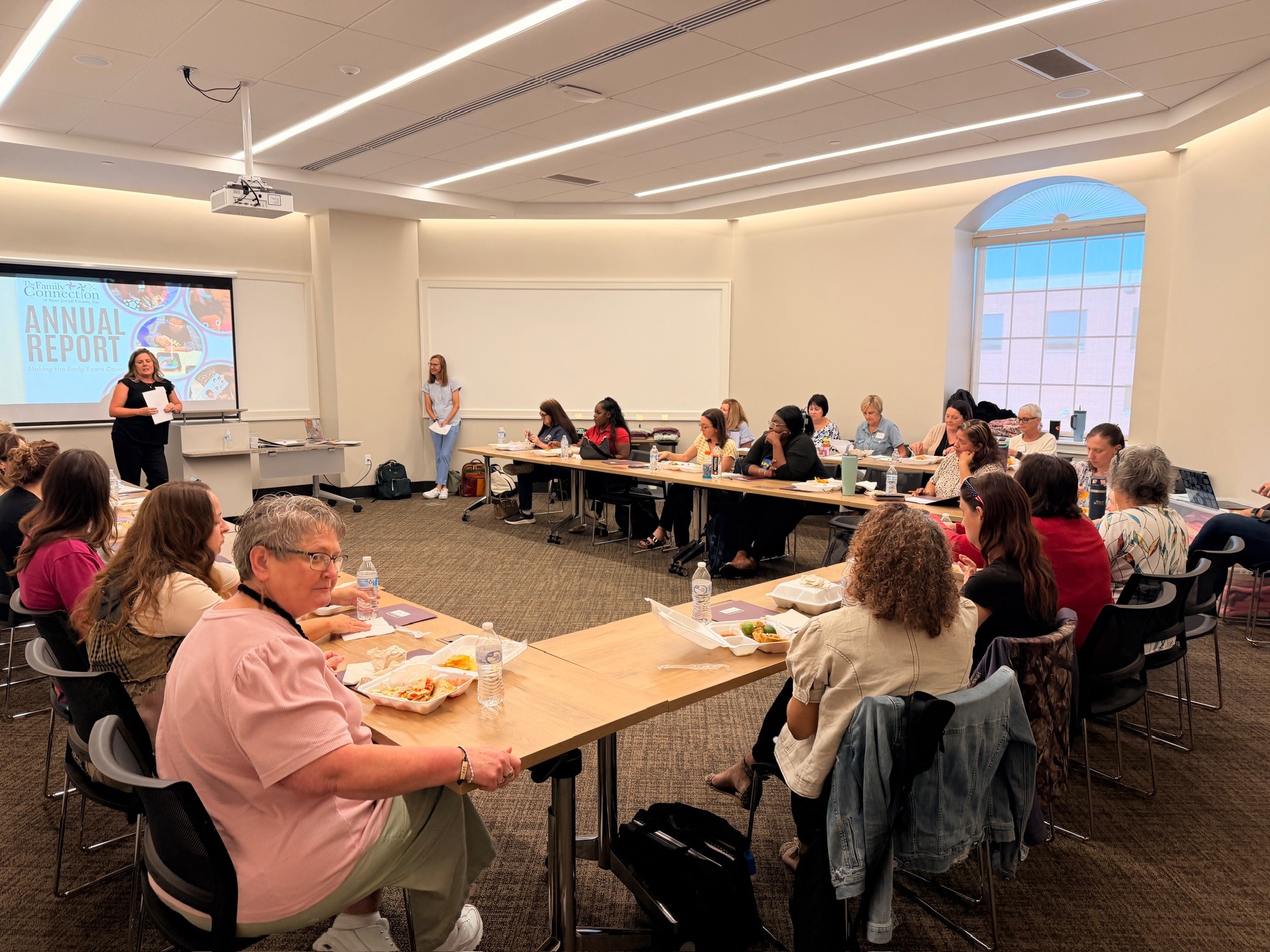 Yesterday, we had the opportunity to bring our ECAP Directors together! 💛 We spent time connecting, sharing, and reflecting on an important question: “What is one thing you’re proud of about the quality of your program right now?”
As standards of quality continue to change, one thing remains firm for everyone in that room—our commitment to HIGH-QUALITY experiences for the children and families in our community.
We also took time to share our Impact Report and celebrate the incredible work happening across our ECAP project, introduce new resources and supports, and talk about both new and ongoing ways we can support teachers and directors.
But what inspired us most was simply watching this amazing group of women support one another. Some of these directors have partnered with us since the very beginning—more than 20 years ago! They bring so much experience and wisdom, and we loved watching them naturally embrace newer directors, offering encouragement, program tours, meet-ups, and opportunities to learn from one another.
We left the day feeling incredibly inspired by them. This is more than a group of individual programs—it is a community of early childhood leaders who genuinely want to see one another succeed. There is something very special about this group, and we all feel lucky to be a part of it. 💛
Here’s to continuing to learn, grow, open our doors to one another, and stay committed to HIGH-QUALITY early childhood experiences for every child and family we serve!
