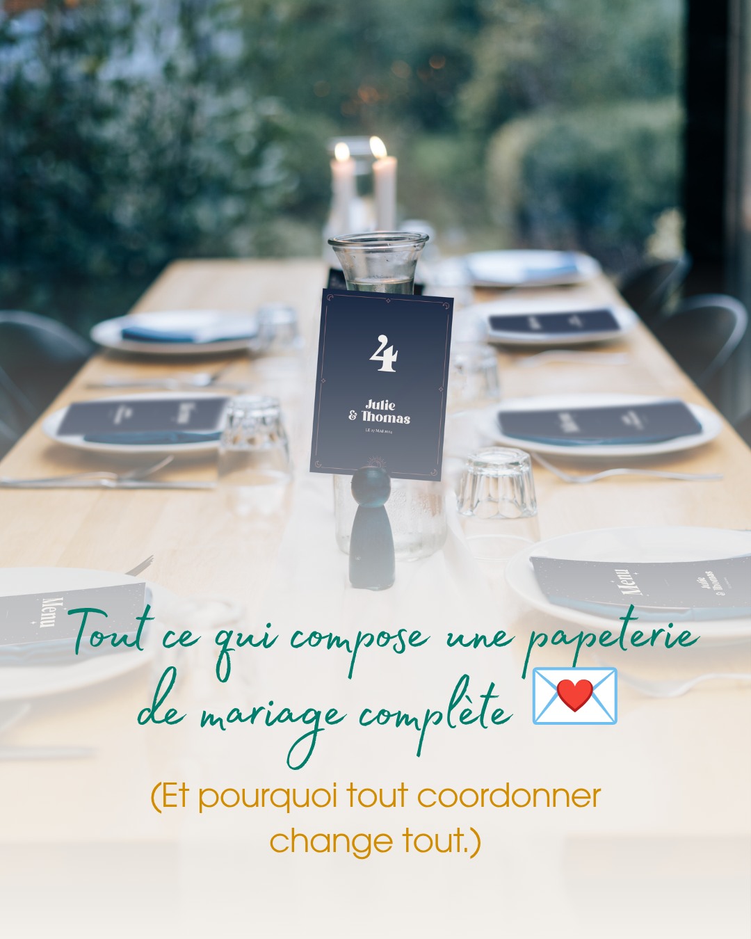 Tu savais que ta papeterie de mariage pouvait aller bien au-delà du faire-part ? 💌
Voici tout ce qui peut composer une collection complète (enregistre ce post 📌) :
Avant le jour J :
💌 Save the date
💌 Faire-part
💌 Carton réponse
Sur les tables :
🍽️ Menu
🍽️ Marque-place
🍽️ Numéros de table
Dans le décor :
✨ Panneau de bienvenue
✨ Plan de table
✨ Programme de la journée
Les petits plus :
🤍 Livret de messe / cérémonie
🤍 Étiquettes cadeaux invités
🤍 Stickers, cachets de cire, rubans…
Et la vraie magie, c'est quand tout est coordonné. Quand chaque élément raconte la même histoire, du premier faire-part envoyé jusqu'au dernier détail posé sur la table. C'est ça qui fait un mariage abouti.
Chez Atelier Onze Juillet, tout est créé sur-mesure, fait main, en France. On imagine l'ensemble de votre papeterie pour qu'elle ait un vrai fil rouge.
Pas besoin de tout prendre d'un coup : on construit ensemble selon vos envies et votre budget 🤍
Parlez-nous de votre projet mariage en DM et on vous répond ! 💌
#fairepartmariage #papeteriemariage #mariage2027 #inspirationmariage #decorationmariage