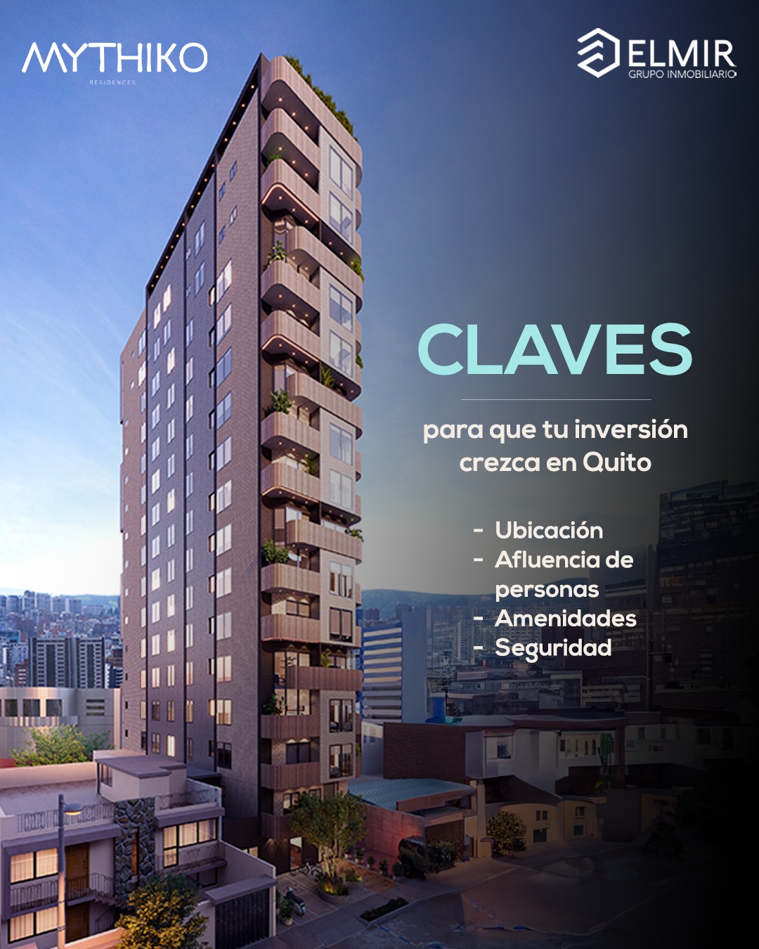 En Mythiko Residences encontrarás studios y locales comerciales en uno de los sectores con mayor plusvalía y proyección de Quito: La Carolina.
Un proyecto exclusivo, ideal para quienes buscan una excelente oportunidad de inversión o un espacio moderno en una ubicación privilegiada, cerca de los principales centros financieros, comerciales y de entretenimiento de la ciudad.
📩 Contáctanos y conoce por qué este puede ser el momento perfecto para invertir en tu futuro.
📲 Contáctanos por WhatsApp: 099 803 5656 https://www.elmirgrupoinmobiliario.com/
#MythikoResidences #LaCarolina #Quito #Studios #InversiónInmobiliaria #Plusvalía