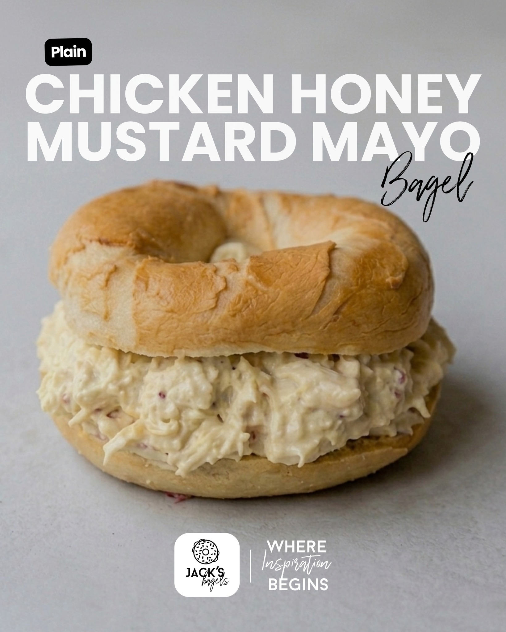 Simple, creamy and seriously satisfying. Our Chicken Honey Mustard Mayo Bagel is always a good idea. 👌
