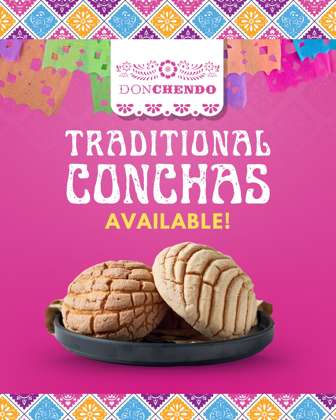A taste of tradition in every bite! 🥐🇲🇽
Our traditional Mexican Conchas are here! Soft, sweet, and topped with that iconic shell-shaped sugar crust we all know and love. ❤️
Perfect with your morning coffee, a glass of milk, or simply whenever you're craving a little taste of Mexico. ☕🥛
🛒 Available for retail at our Don Chendo store in Burnaby, open to the public.
.
.
.
.
#DonChendo #TasteTheAuthenticity #Conchas #MexicanConchas #PanDulce #MexicanBakery #PanMexicano #MexicanFood #AuthenticMexicanFood #MexicanTraditions #MexicanCulture #SweetBread #PanDulceMexicano #MexicanFoodLovers #Foodie #BurnabyBC #MexicanFoodCanada #WholesaleCanada #RetailBC #SupportLocalBC