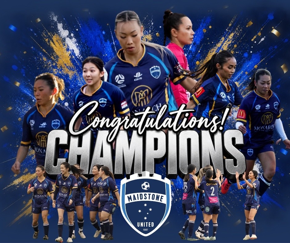 🏆 CHAMPIONS! 🏆
After many months of hard work, commitment and dedication, our Senior Women’s team has achieved its ultimate goal — 2026 CHAMPIONS!
A huge congratulations to all our players and coaching staff on this fantastic achievement. The commitment, effort and togetherness shown by this group throughout the season has been outstanding, and everyone involved should be incredibly proud.
A big THANK YOU to all our supporters, sponsors, families and the wider Maidstone United community for getting behind our Women’s team and supporting them throughout the season.
A fantastic achievement for this group and a very proud moment for our club and our growing women’s program.
🏆 2026 STATE LEAGUE 8 NORTH-WEST CHAMPIONS 💙💛