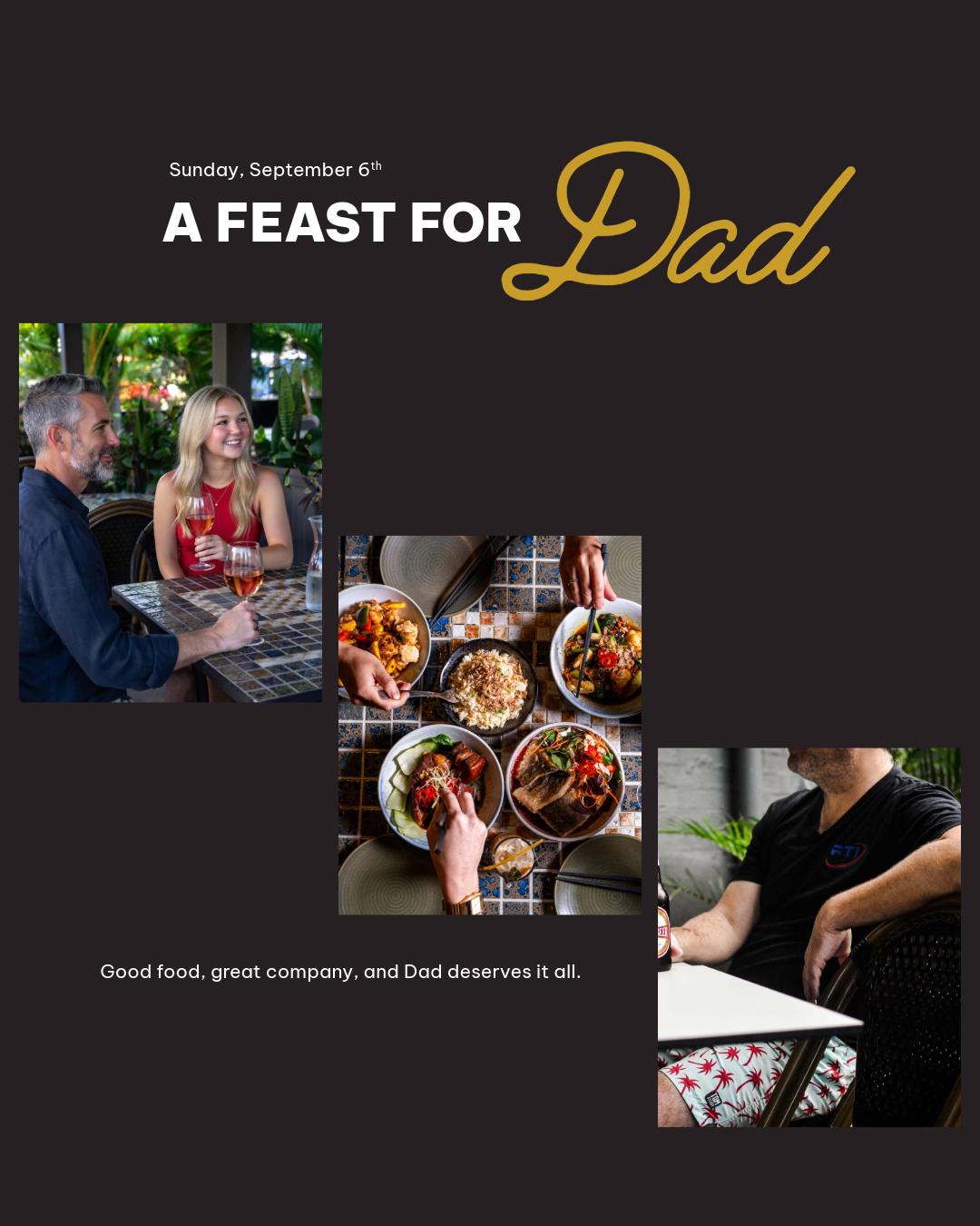 Celebrate Father’s Day with us! 🥢🍺❤️
Treat Dad to a delicious Vietnamese feast with our Father’s Day Banquet, perfect for sharing with the whole family.
Enjoy great food, a cold beer (or two) for Dad, and quality time around the table. Bookings are recommended, so gather the family and book your table early!
📍 Ming Ming’s Kitchen
🍺 Lunch & Dinner 12pm - 9pm.