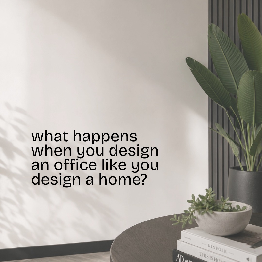 What happens when you design an office like you’d design a home? You think beyond desks and function and start considering how people actually want to feel in the space.
For this local real estate office, we brought the same intention we use in residential design like comfortable furniture, thoughtful layouts, layers of texture, greenery, and details that make the space feel welcoming rather than purely functional. An office can be professional without feeling cold. It can reflect your brand, welcome your clients, and create a place your team genuinely enjoys walking into each day.�
Commercial design, with a little more heart. 🤍