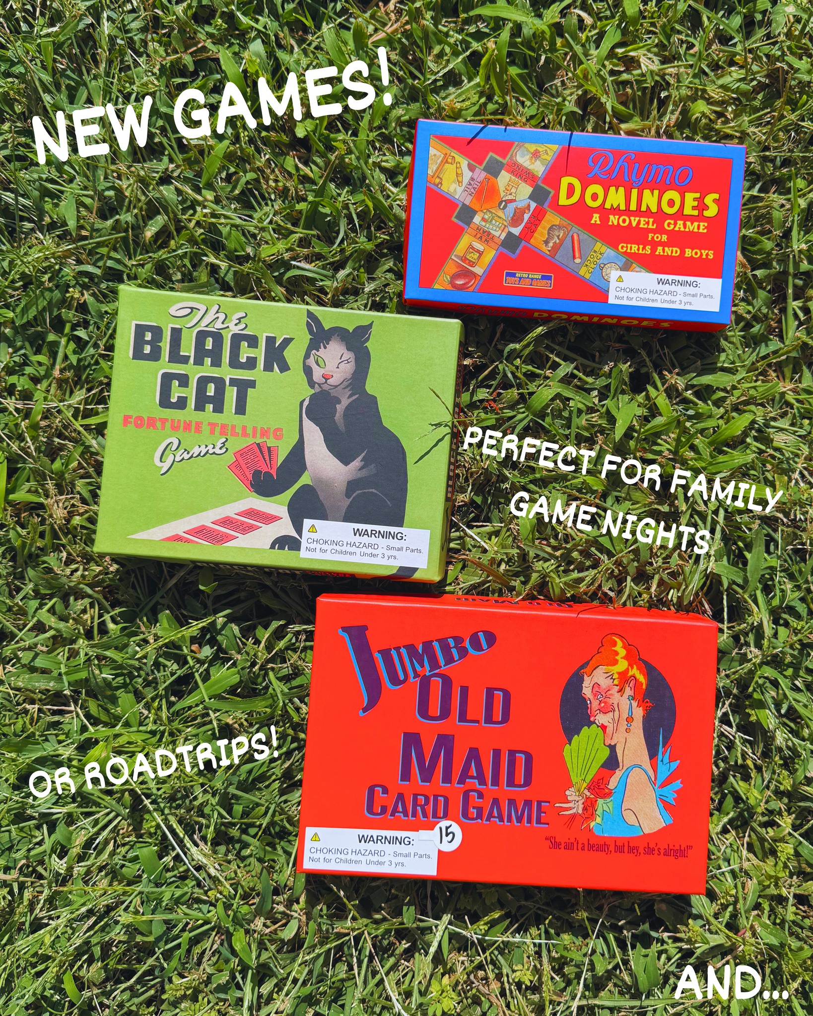 Boredom busters! 👗🧩
We just got in these adorable retro-style games & paper dolls from a new-to-us brand, Perisphere & Trylon. Come see what they're all about and challenge your family to a new game or two! We're here 10-6 today 🫶