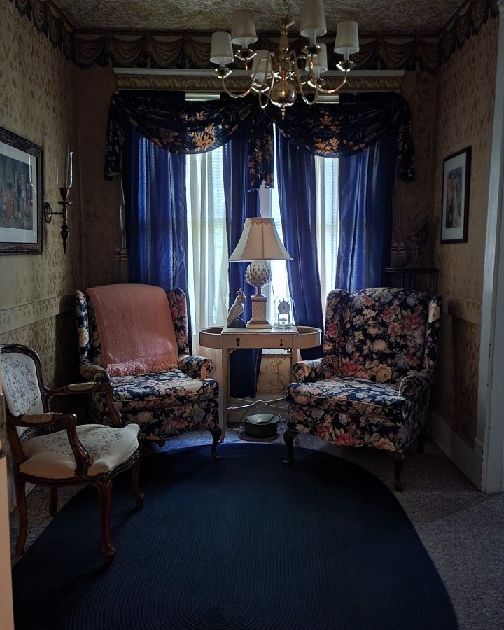 Early Morning inside Room #17's sitting room at The Thomas House Hotel. Have you had any experiences in this room?