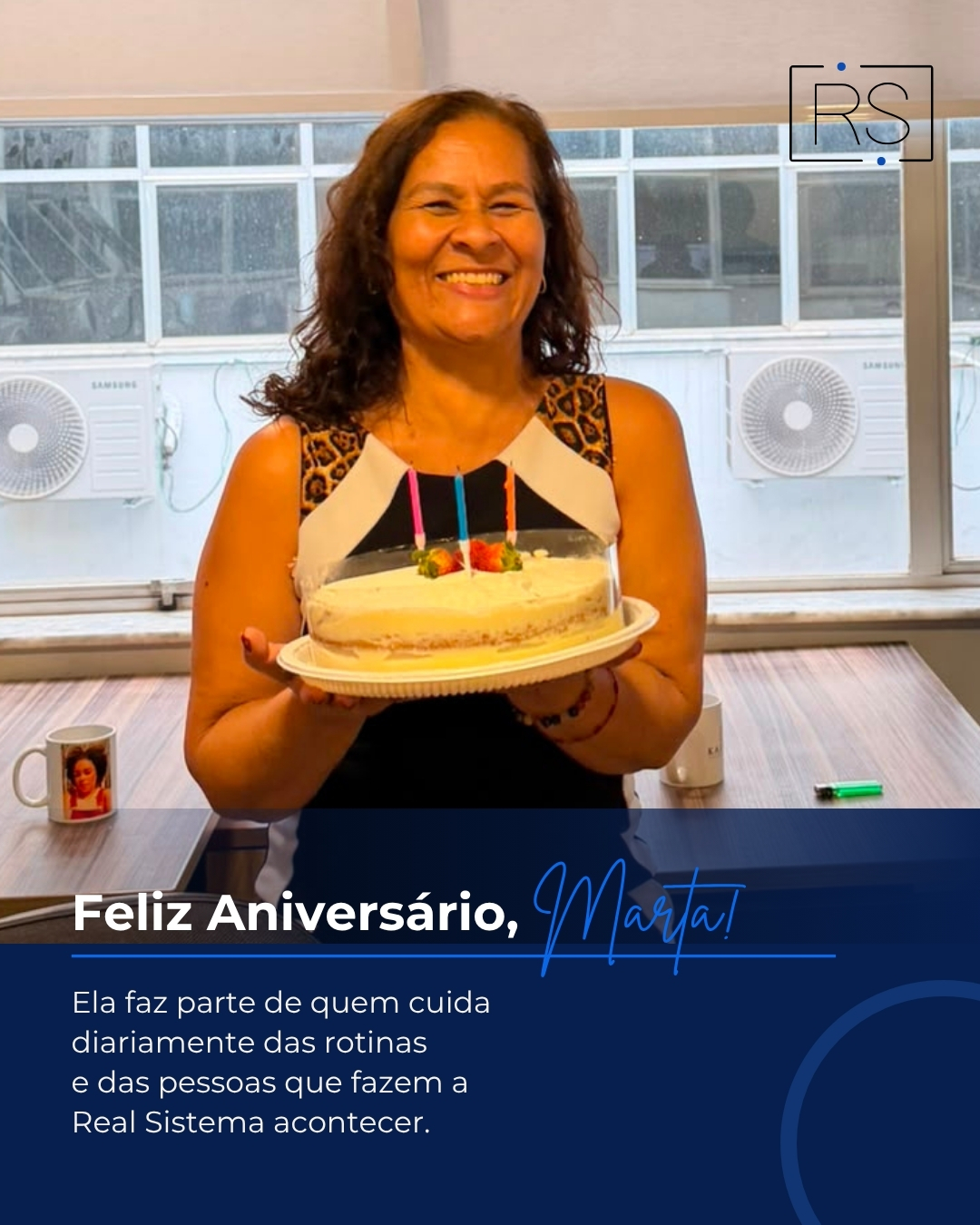 Agosto é o mês de celebrar o aniversário da Marta, do nosso Departamento Pessoal, e desejamos que este novo ciclo seja repleto de alegrias, conquistas e bons momentos.
Marta, agradecemos por toda a dedicação, cuidado e contribuição para a rotina da Real Sistema. É muito bom ter você fazendo parte da nossa equipe!
Feliz aniversário! 🥳🎂
#realsistema #aniversario #nossaequipe #departamentopessoal #equipe