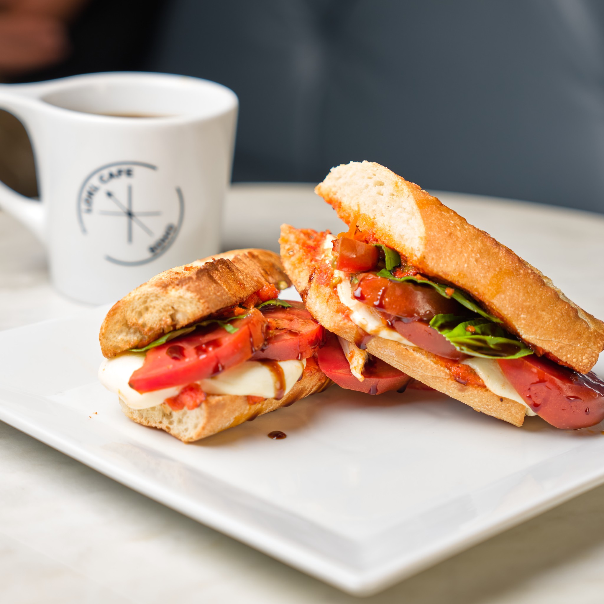 Monday is for Caprese.
Heirloom tomatoes, fresh mozzarella and basil, Greek extra virgin olive oil, Modena balsamic vinegar, all on our signature freshly baked baguette.
Pair it with our Panama drip coffee or with a double shot of espresso and Monday suddenly feels a little better. ☕️🇵🇦
Available in SoHo, Morristown South Street, and Mt. Kemble Ave.
#LOKLCafe #MondayAtLOKL #Caprese #PanamaCoffee #SpecialtyCoffee #MorristownNJ #SoHoNYC #CoffeeAndFood #FreshIngredients #AnalogLife