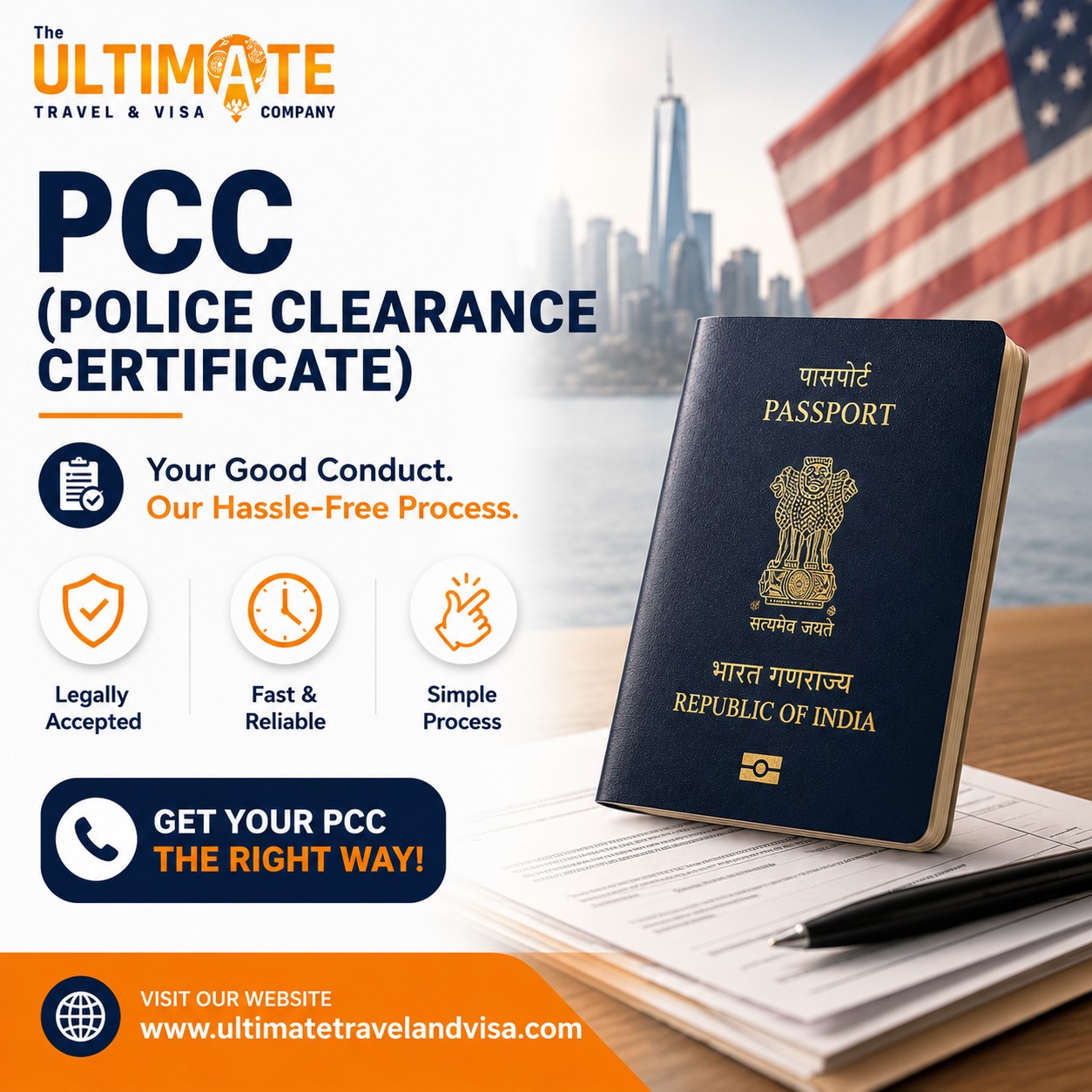 Need a Police Clearance Certificate (PCC)?
Make your PCC application process simpler with professional guidance from The Ultimate Travel & Visa Company.
Whether you need a Police Clearance Certificate for immigration, employment, residency, or other official purposes, our team can help you navigate the documentation and application process with confidence.
✅ Simple Process
⏱️ Fast & Reliable Support
🛡️ Professional Guidance
Get your PCC application started the right way.
🌐 www.ultimatetravelandvisa.com
#UltimateTravelAndVisa #PCC #PoliceClearanceCertificate #PCCServices #IndianPassport #PassportServices #ImmigrationServices #VisaServices #IndianDiaspora #IndianCommunityUSA #ConsularServices #TravelDocuments #USAImmigration #VisaAssistance