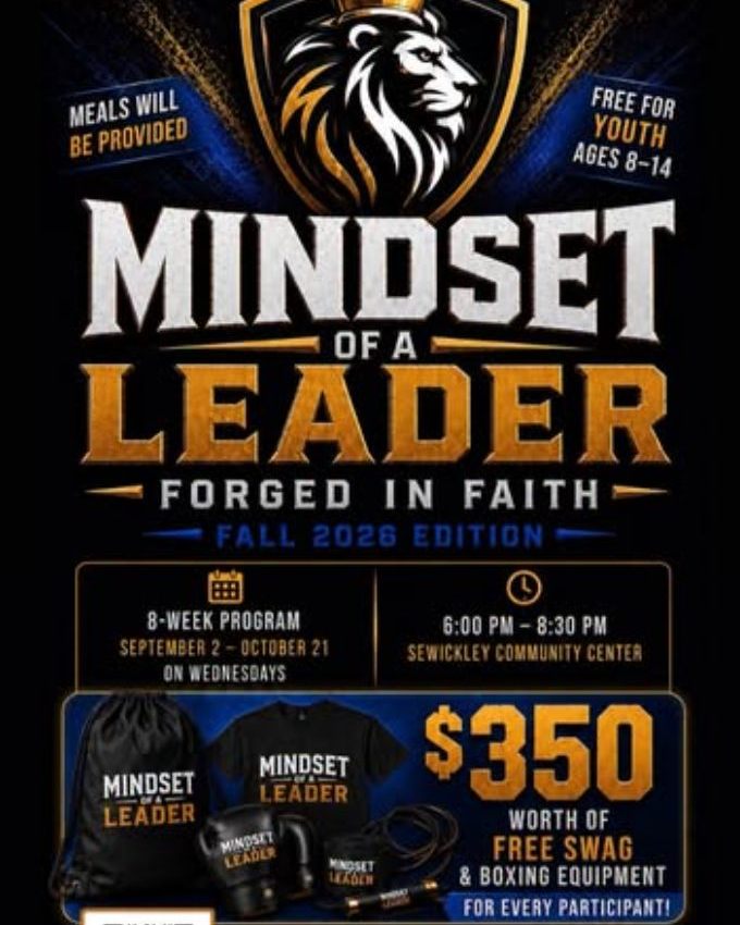 Something powerful is coming to the Center. ❤️
-
Mindset of a Leader
-
Mindset of a Leader is about more than leadership—it’s about confidence, character, purpose, and helping young people recognize the potential they already have.
We’re excited to bring our community together for this special event and continue creating opportunities for our young people to learn, grow, lead, and believe in themselves.
Starts September 2nd, Wednesdays from 6-8 pm., for 8 weeks!
Food provided!
Register NOW - SPOTS fill up quickly!
https://www.sewickleycommunitycenter.com/event-details/mindset-of-a-leader-forged-in-faith-youth-program-ages-8-14-2
BTW - it's free to attend, and there is a HUGE SWAG BAG!
#SewickleyCommunityCenter #MindsetOfALeader #YouthLeadership #BuildingFutureLeaders #Sewickley